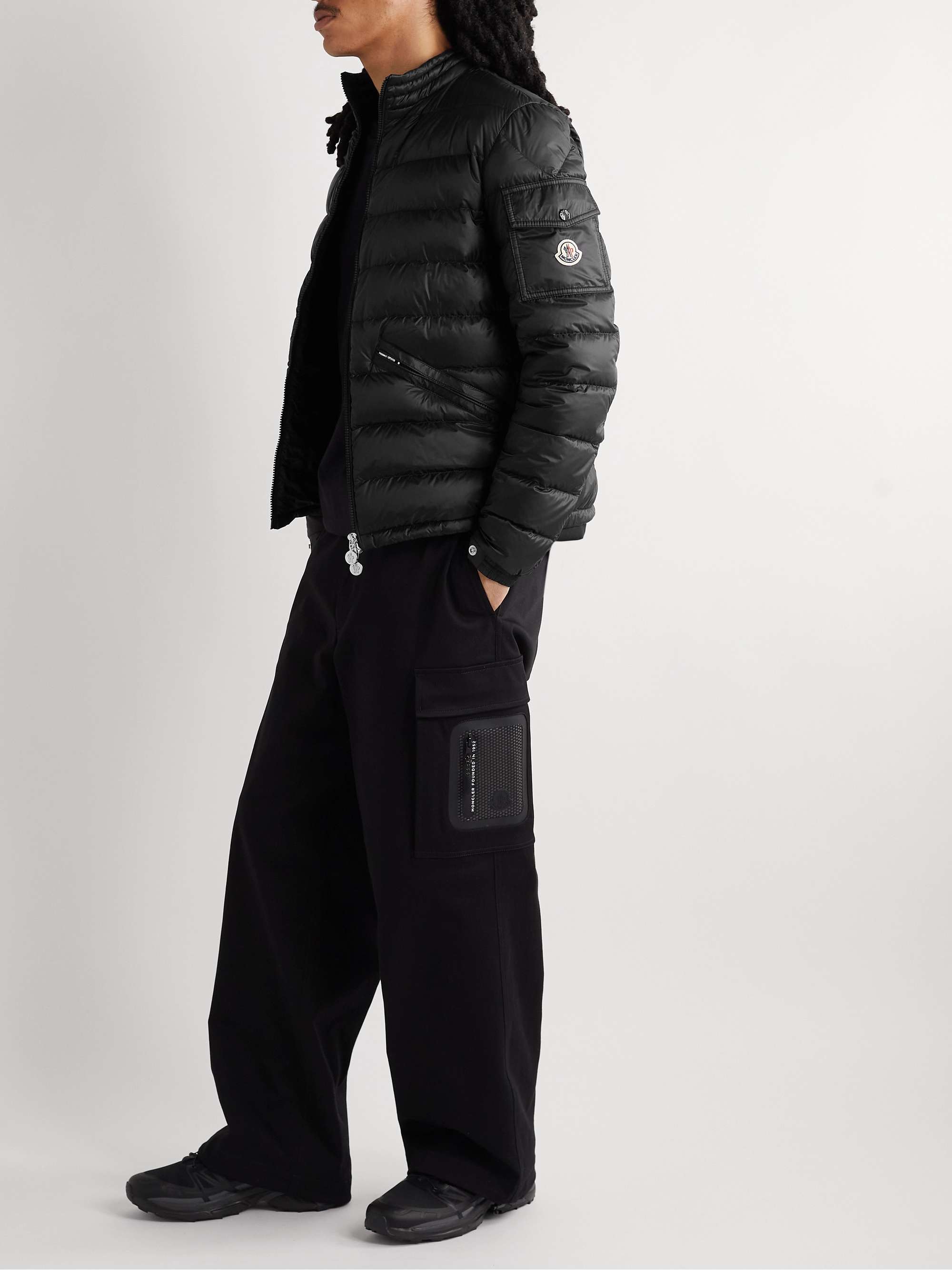Agay Slim-Fit Logo-Appliquéd Quilted Nylon Down Jacket view