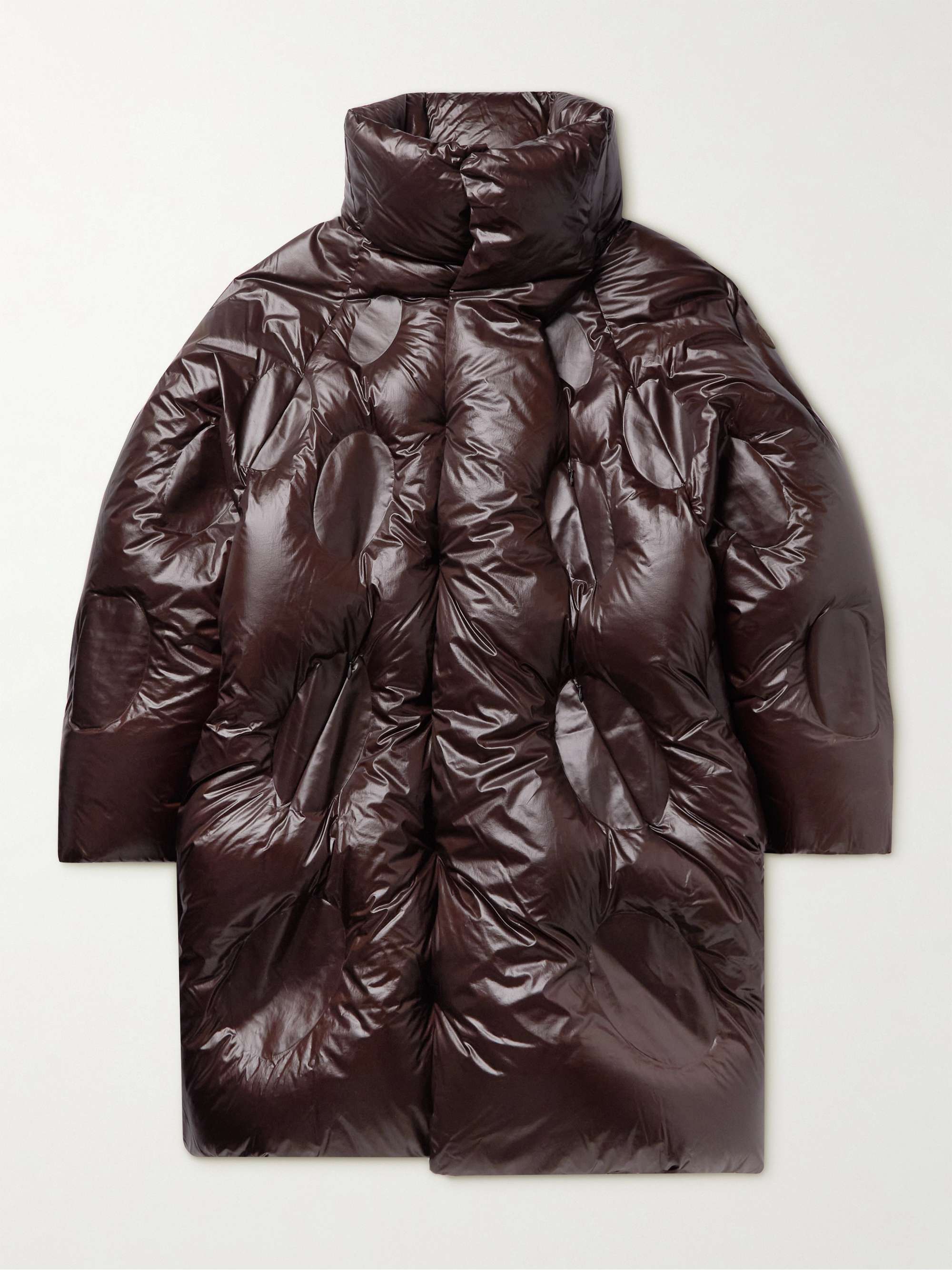 + Dingyun Zhang Iaphia Oversized Quilted Glossed-Shell Hooded Down Coat view