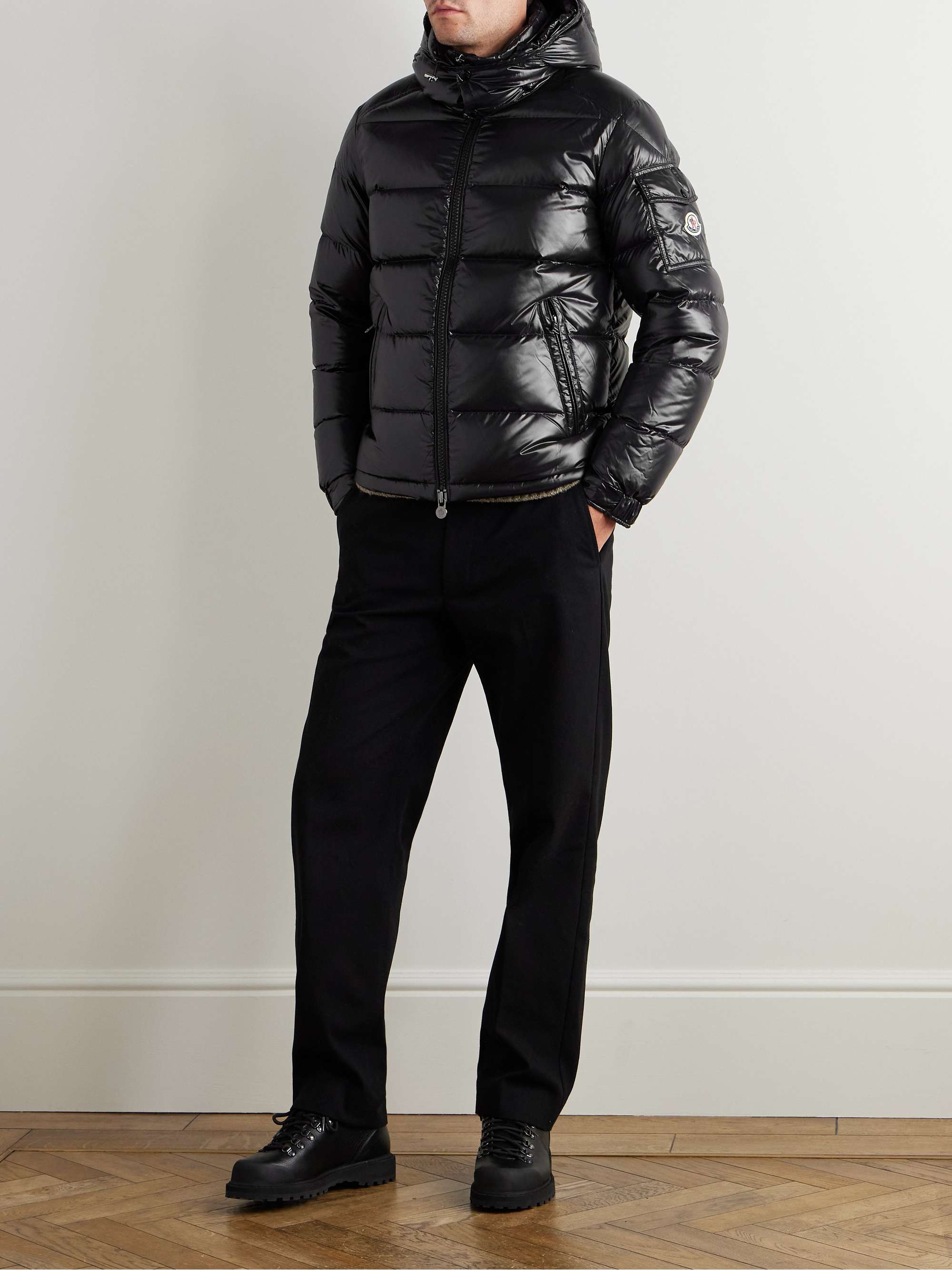 Moncler Maya Quilted Shell Hooded Down Jacket view