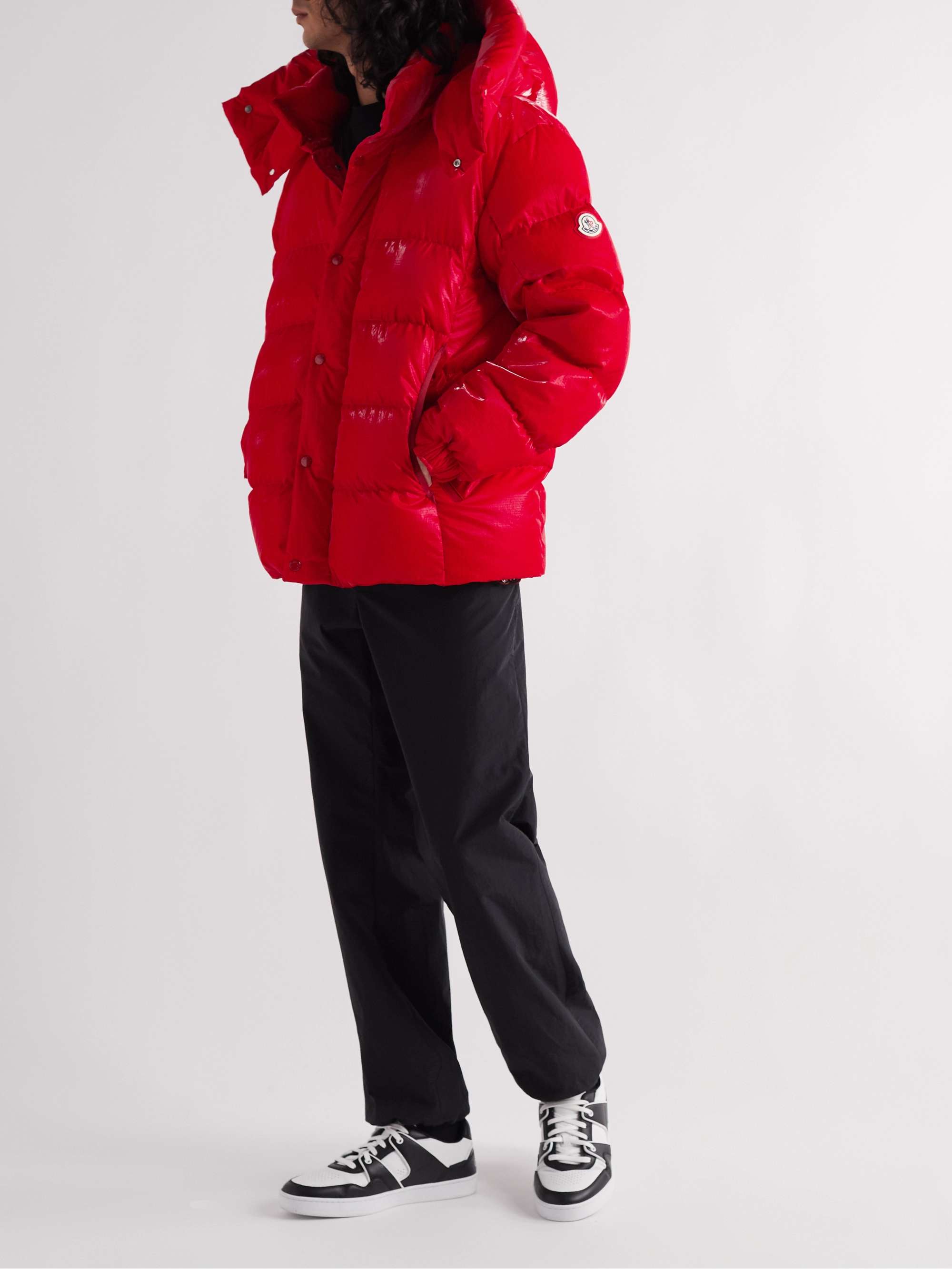 Verdon Quilted Coated Nylon-Ripstop Down Hooded Jacket view