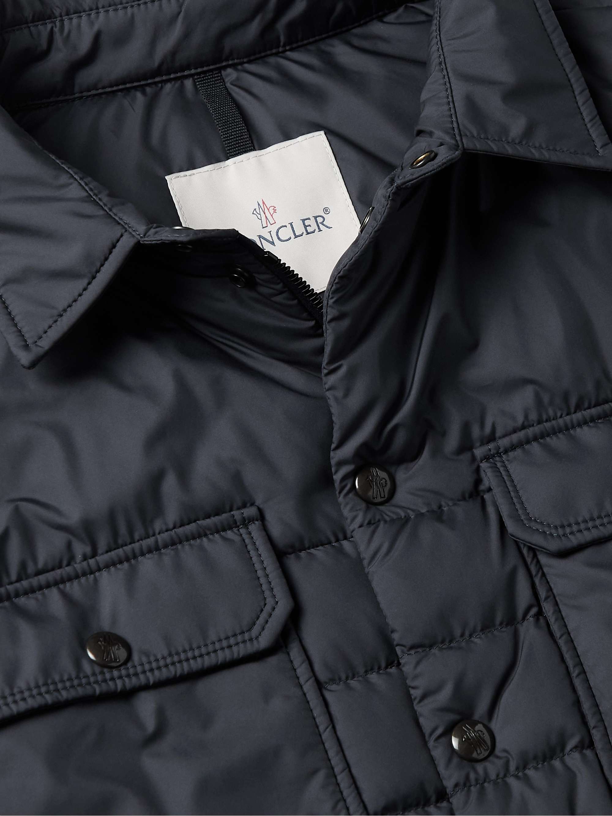 Sanary Logo-Appliquéd Quilted Shell Down Jacket view
