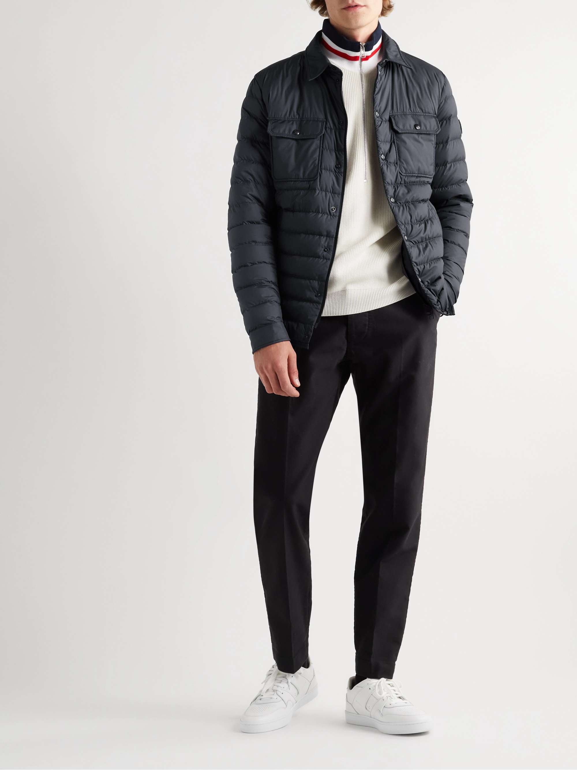 Sanary Logo-Appliquéd Quilted Shell Down Jacket view