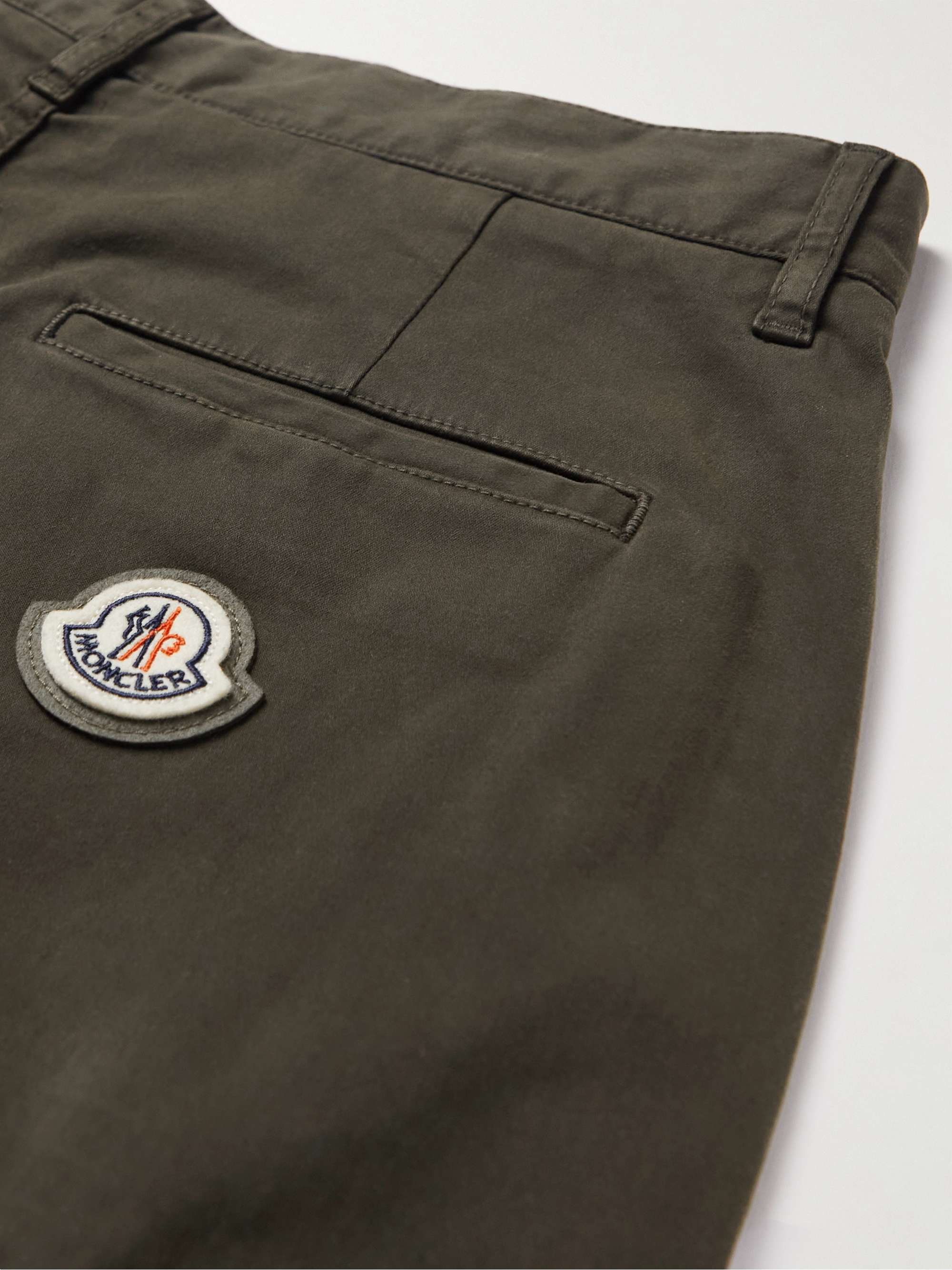 Wide-Leg Stretch-Cotton Cargo Trousers view