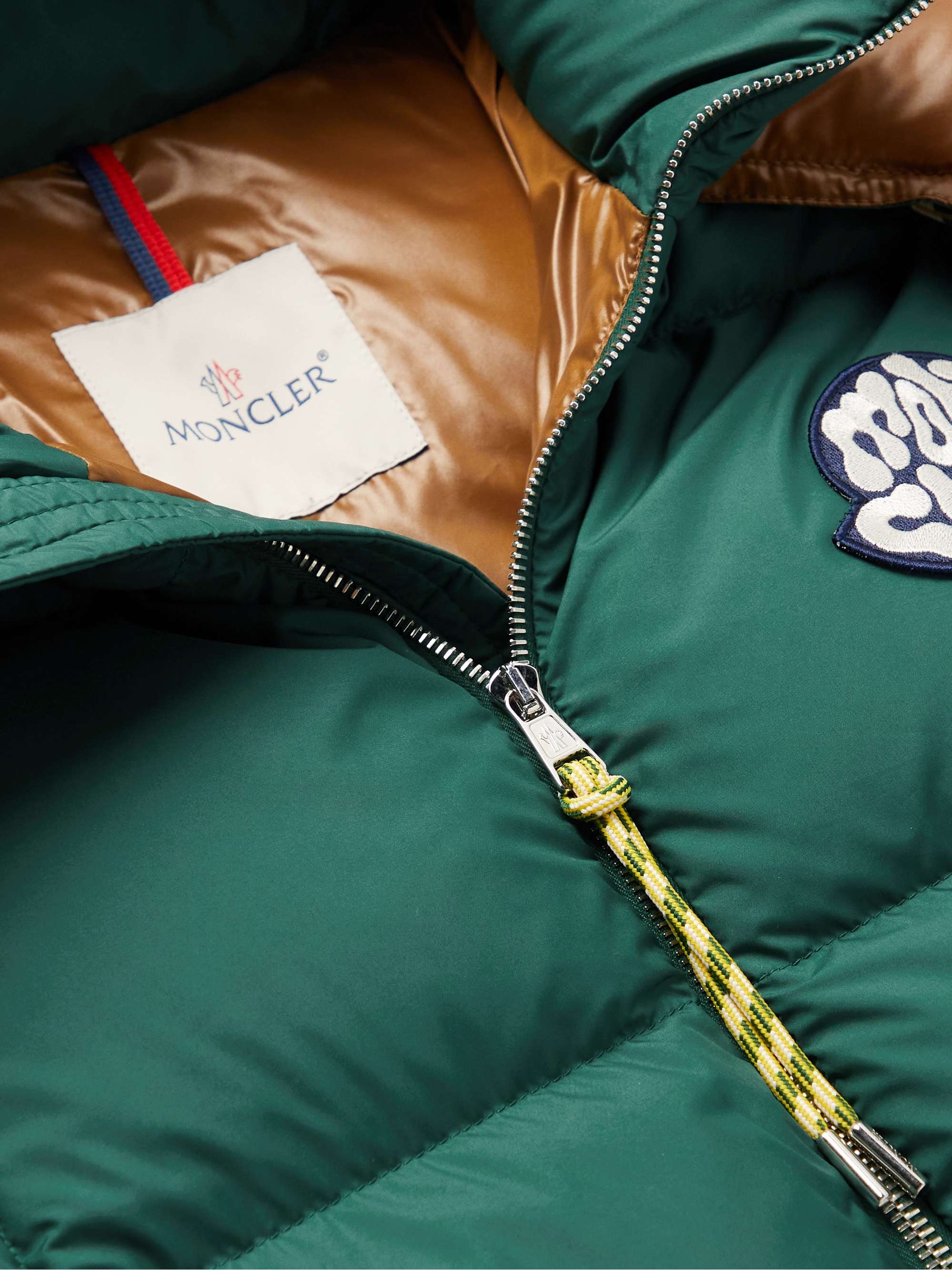 Mariveles Logo-Appliquéd Quilted Shell Hooded Down Jacket view