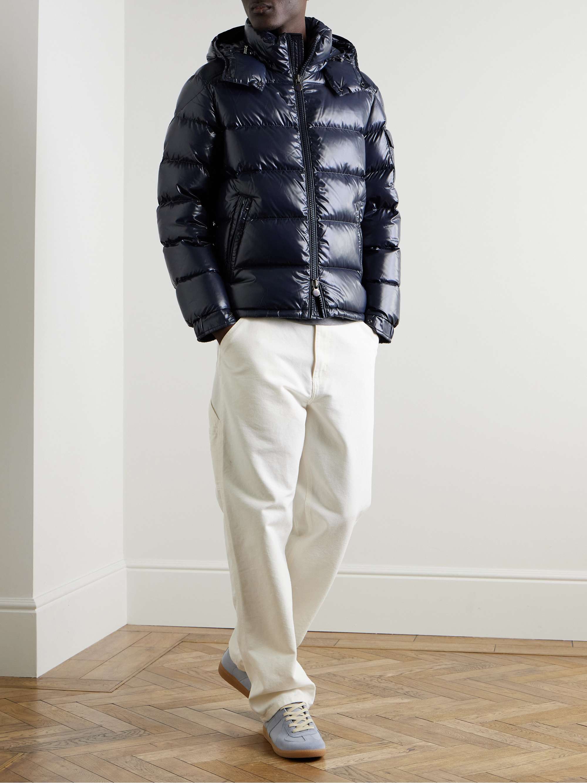 Maya Quilted Shell Hooded Down Jacket view