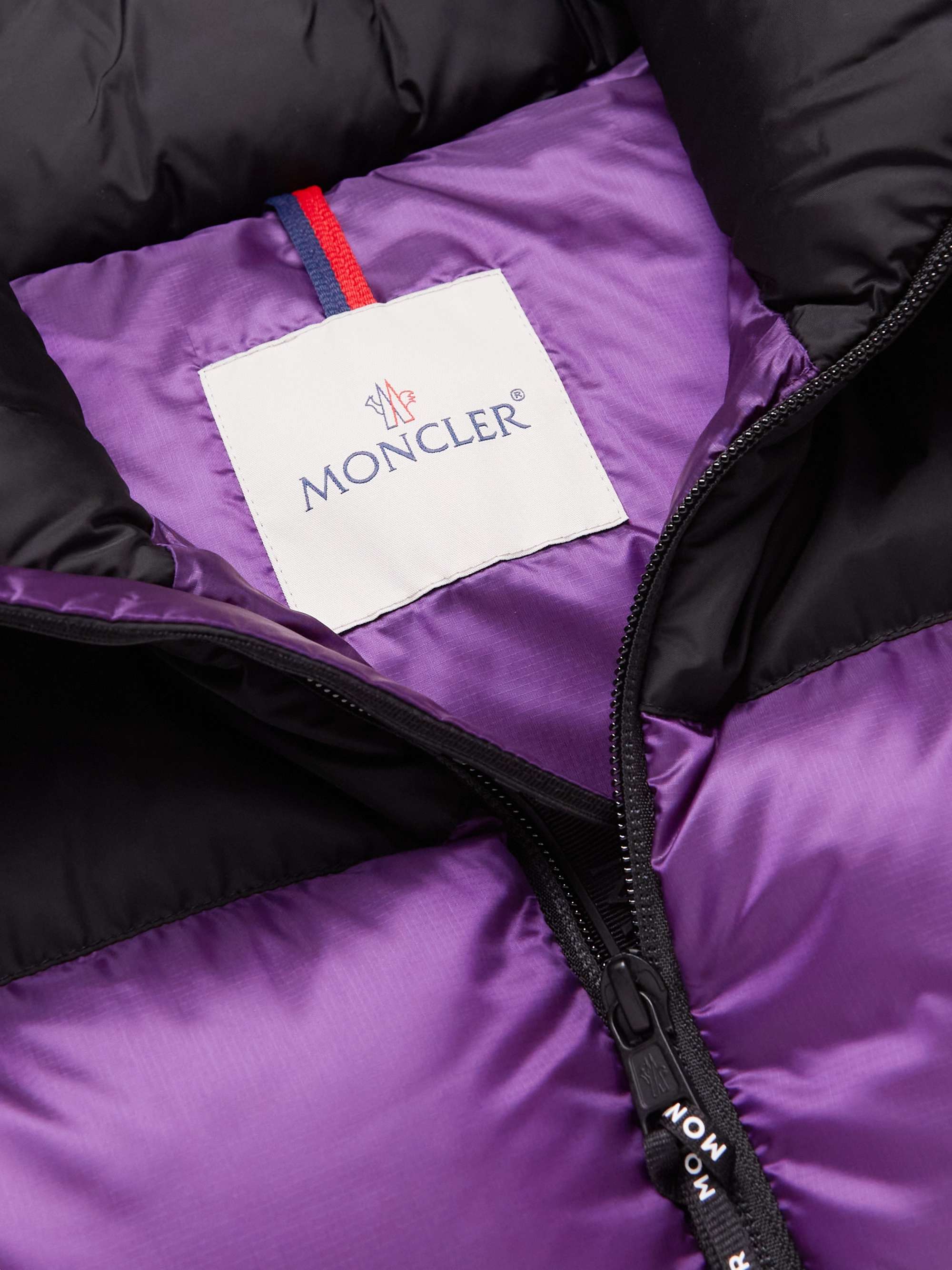 Ophrys Logo-Appliquéd Colour-Block Quilted Shell and Ripstop Down Gilet view