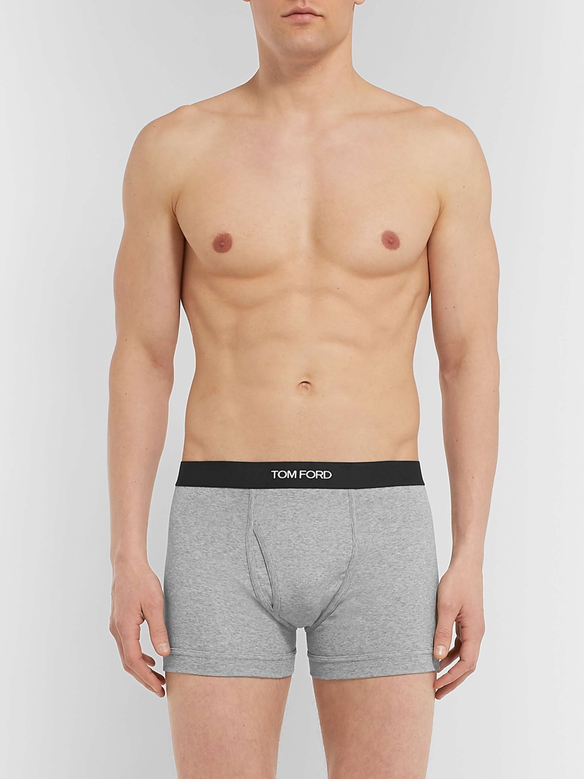 Stretch-Cotton Boxer Briefs view