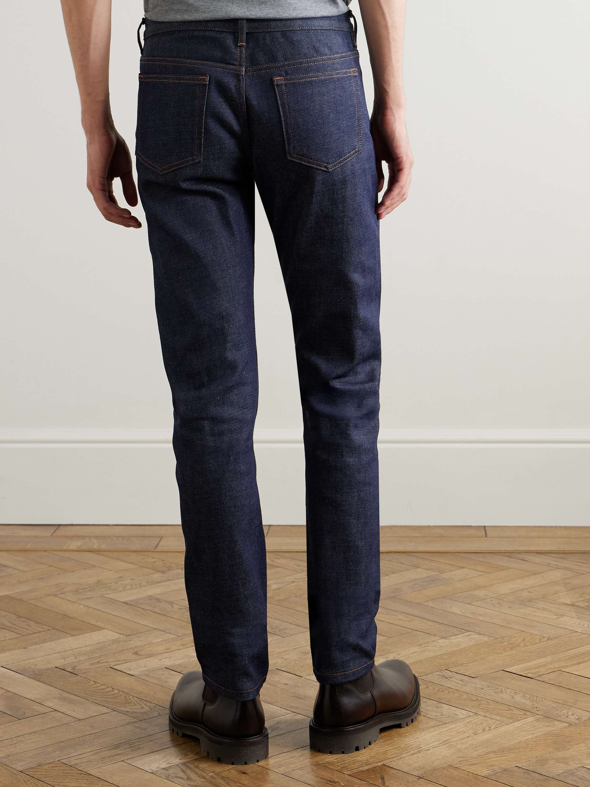 Petit Standard Slim-Fit Dry Selvedge Denim Jeans view