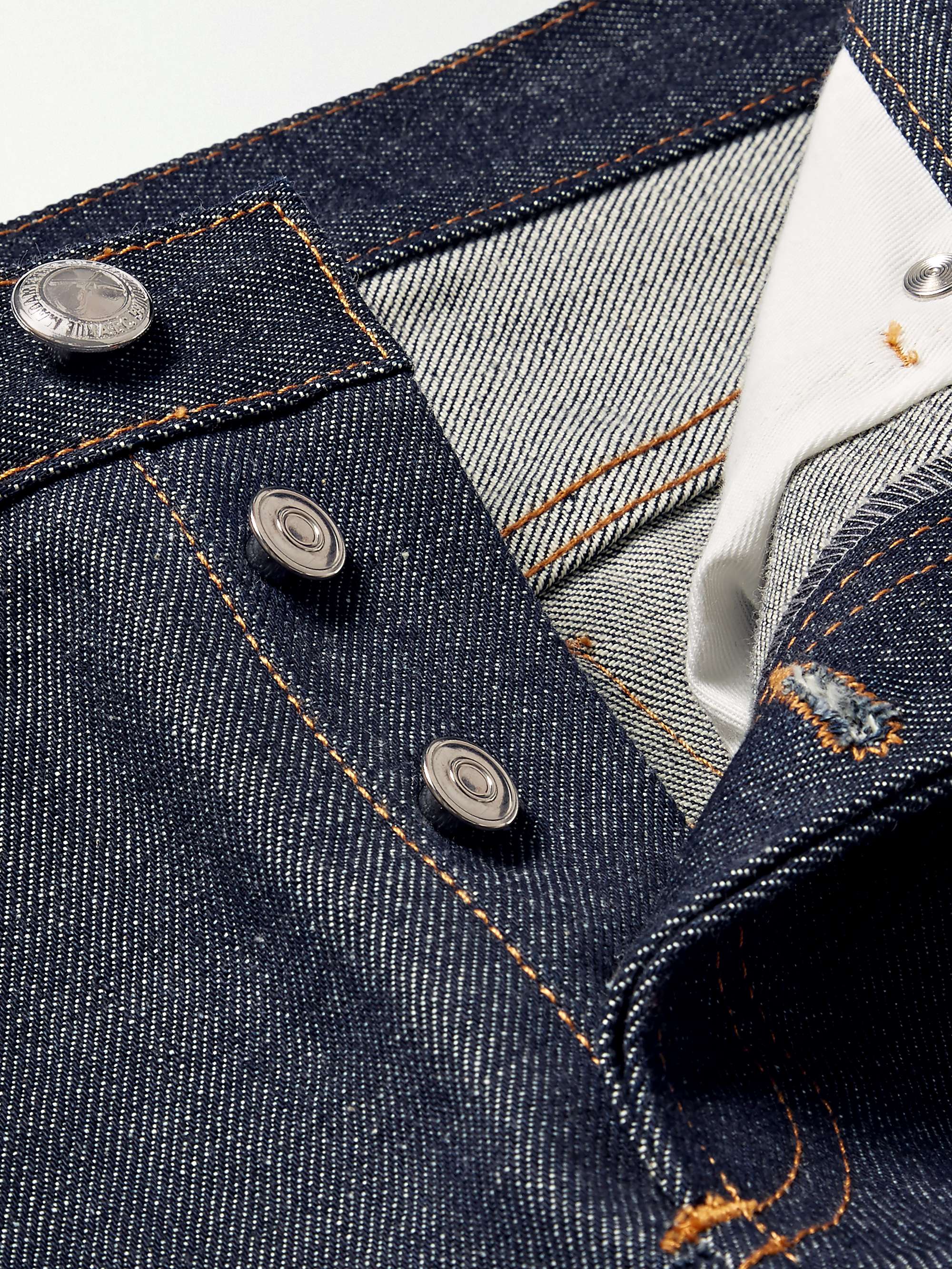 Petit Standard Slim-Fit Dry Selvedge Denim Jeans view