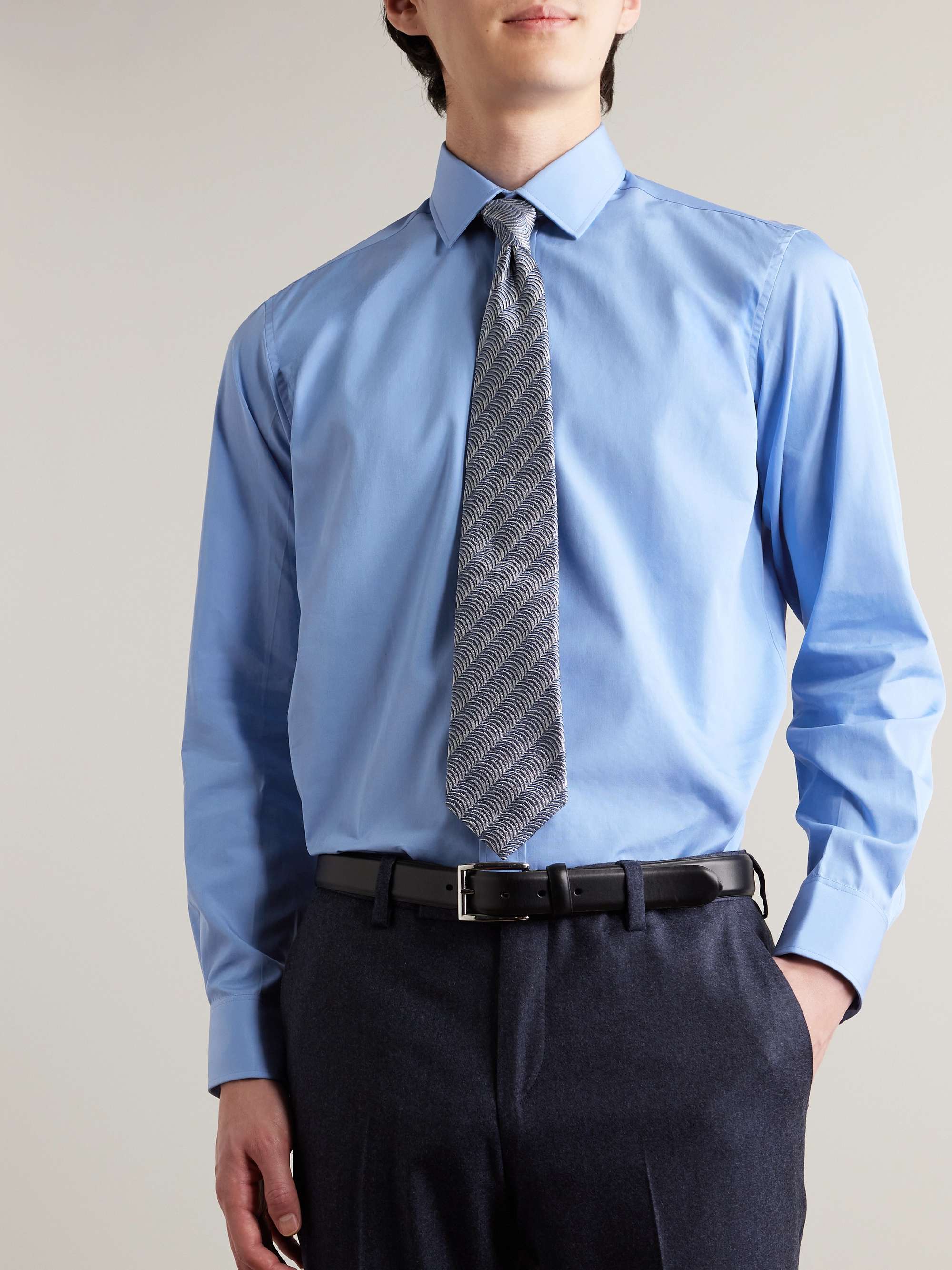 Blue Cotton Shirt view