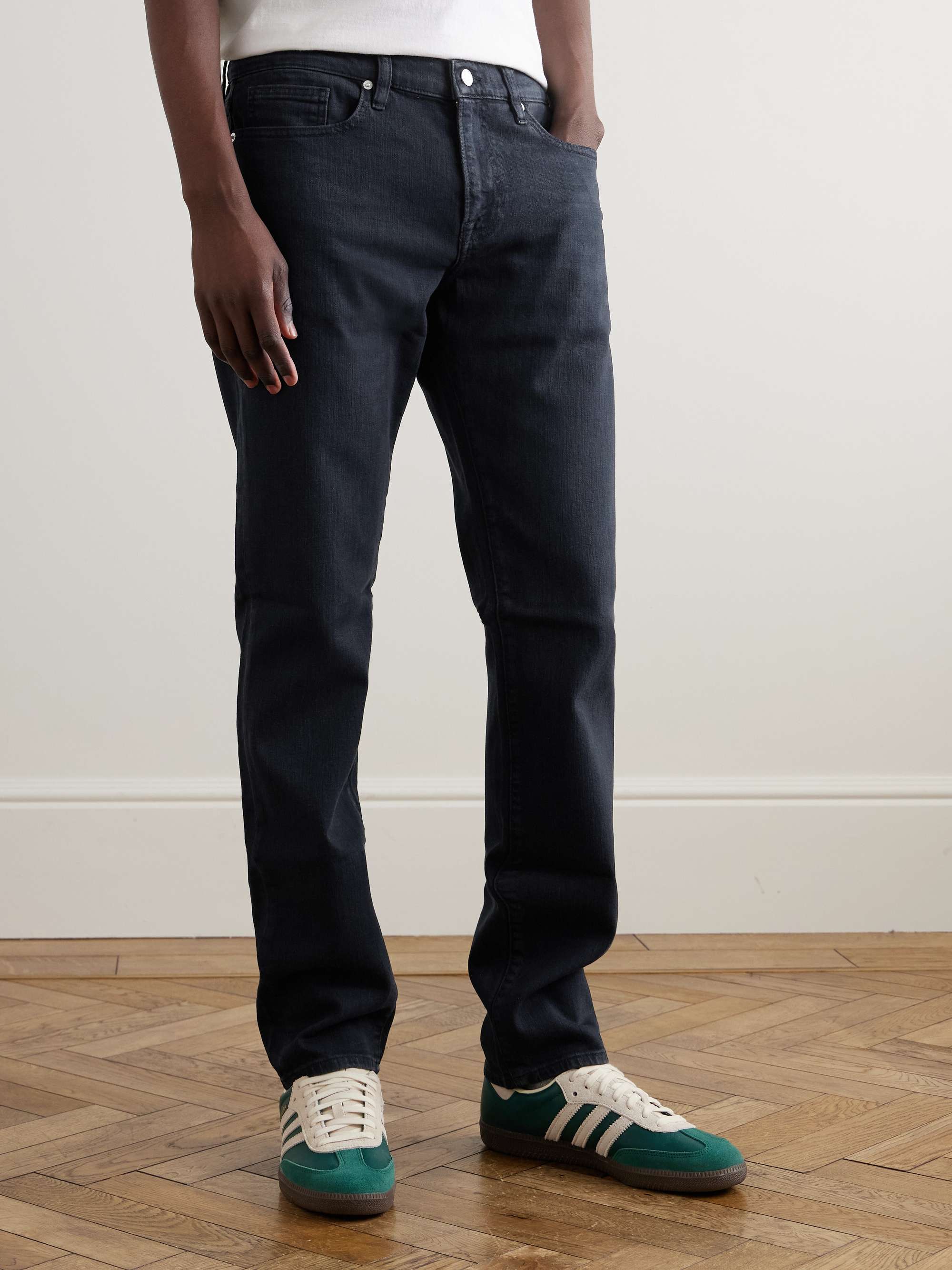 L'Homme Slim-Fit Dry Denim Jeans view