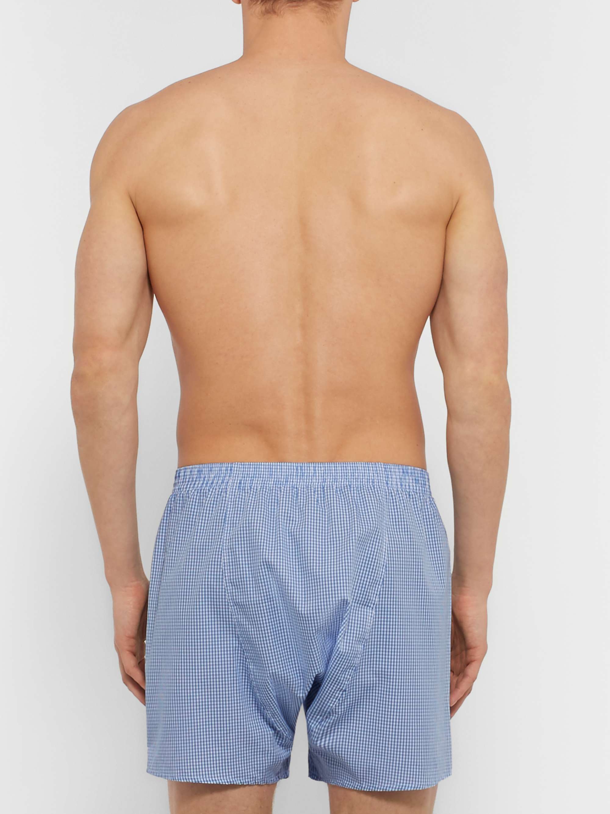 Gingham Cotton Boxer Shorts view