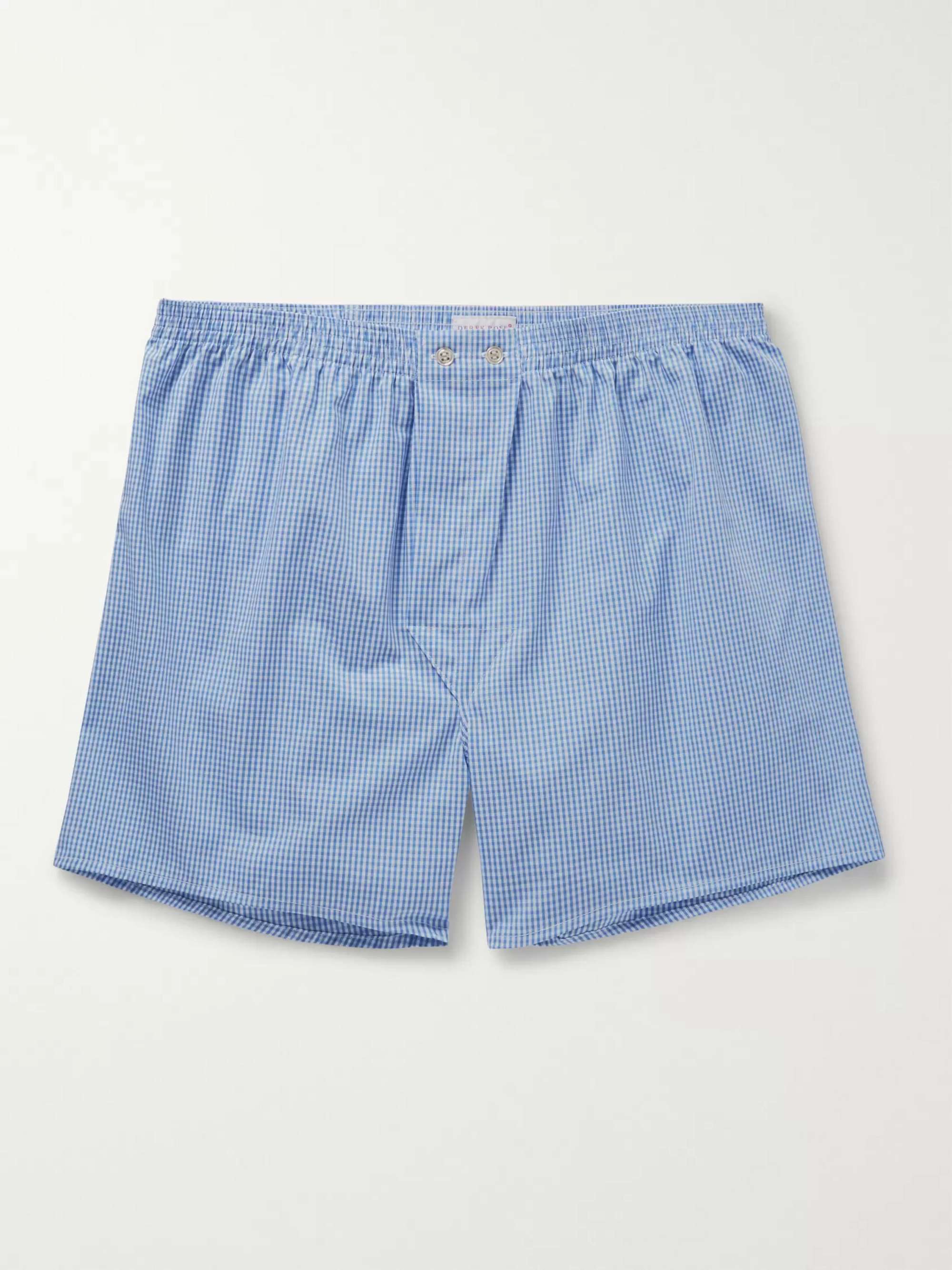 Gingham Cotton Boxer Shorts view