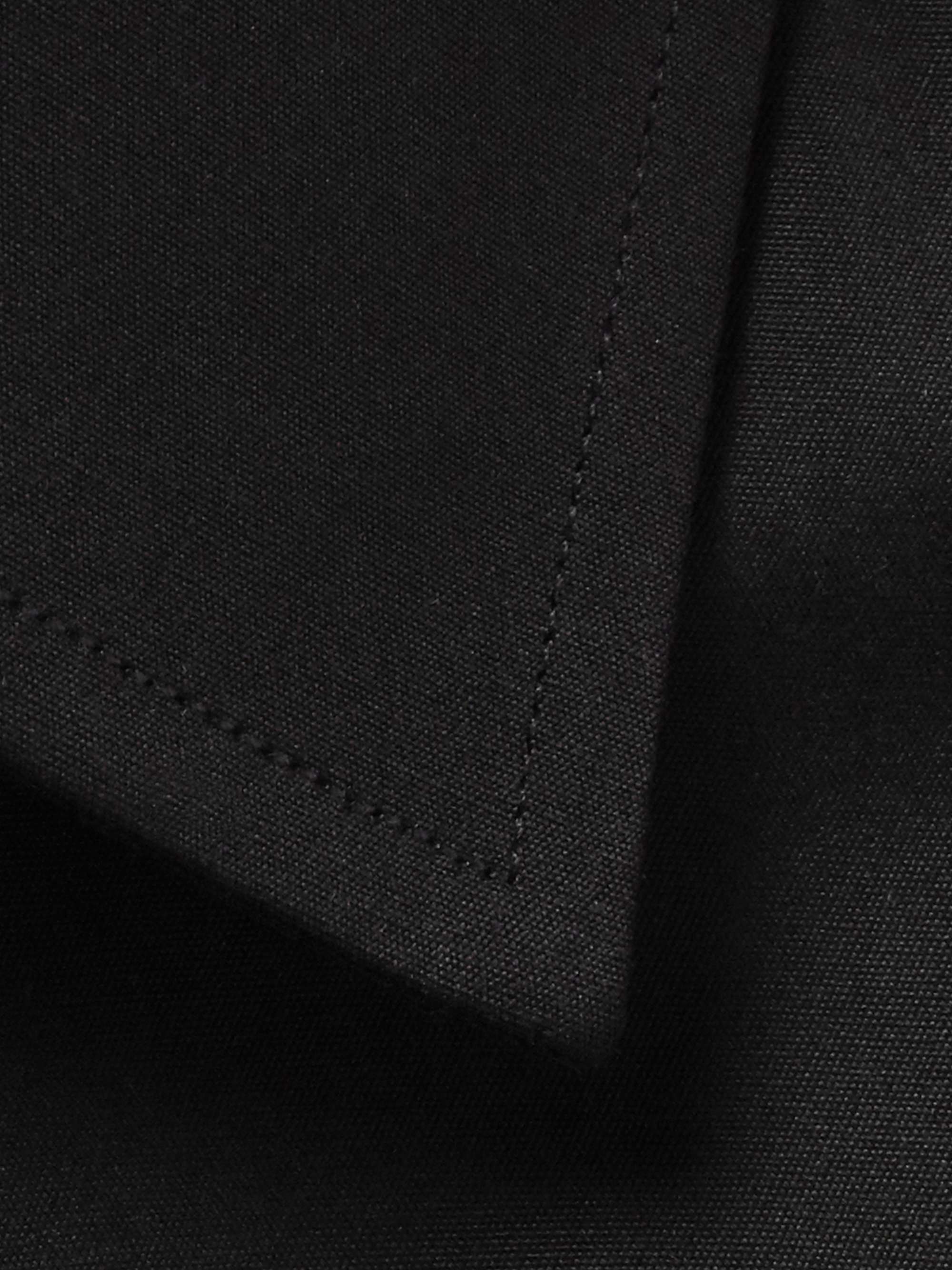 Black Slim-Fit Cotton-Poplin Shirt view