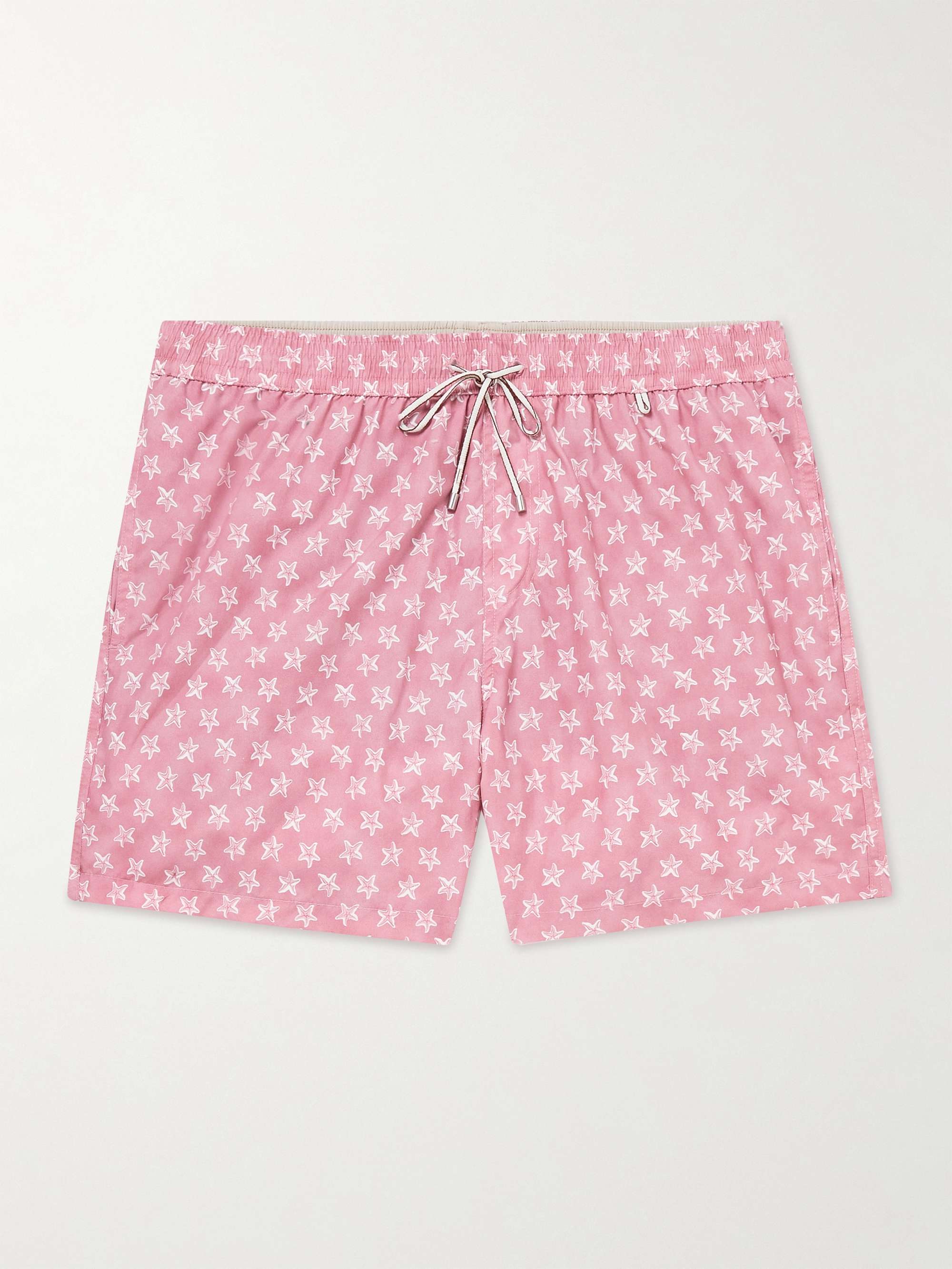 Mid-Length Printed Swim Shorts view