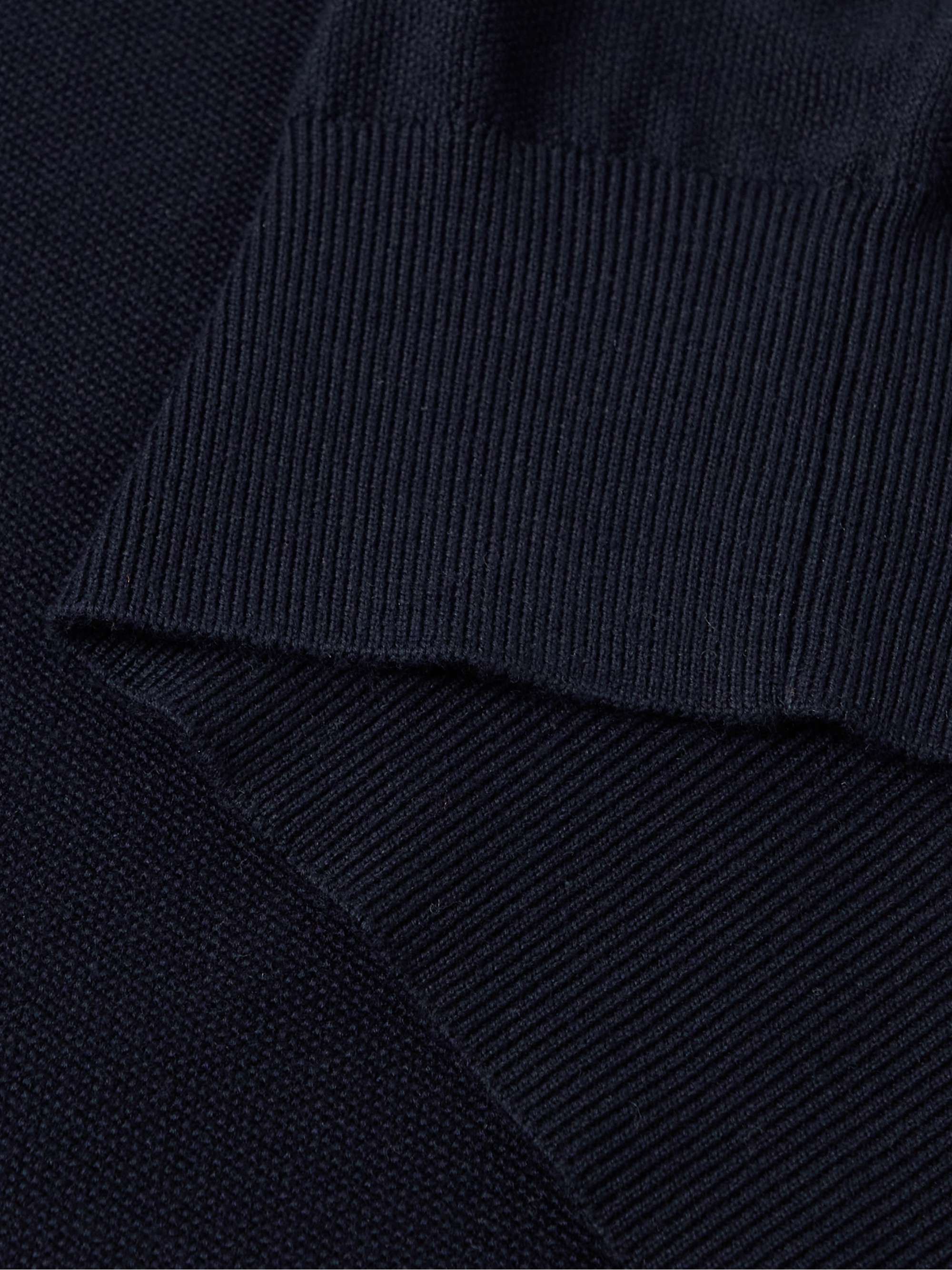 Slim-Fit Cotton and Silk-Blend Sweater view