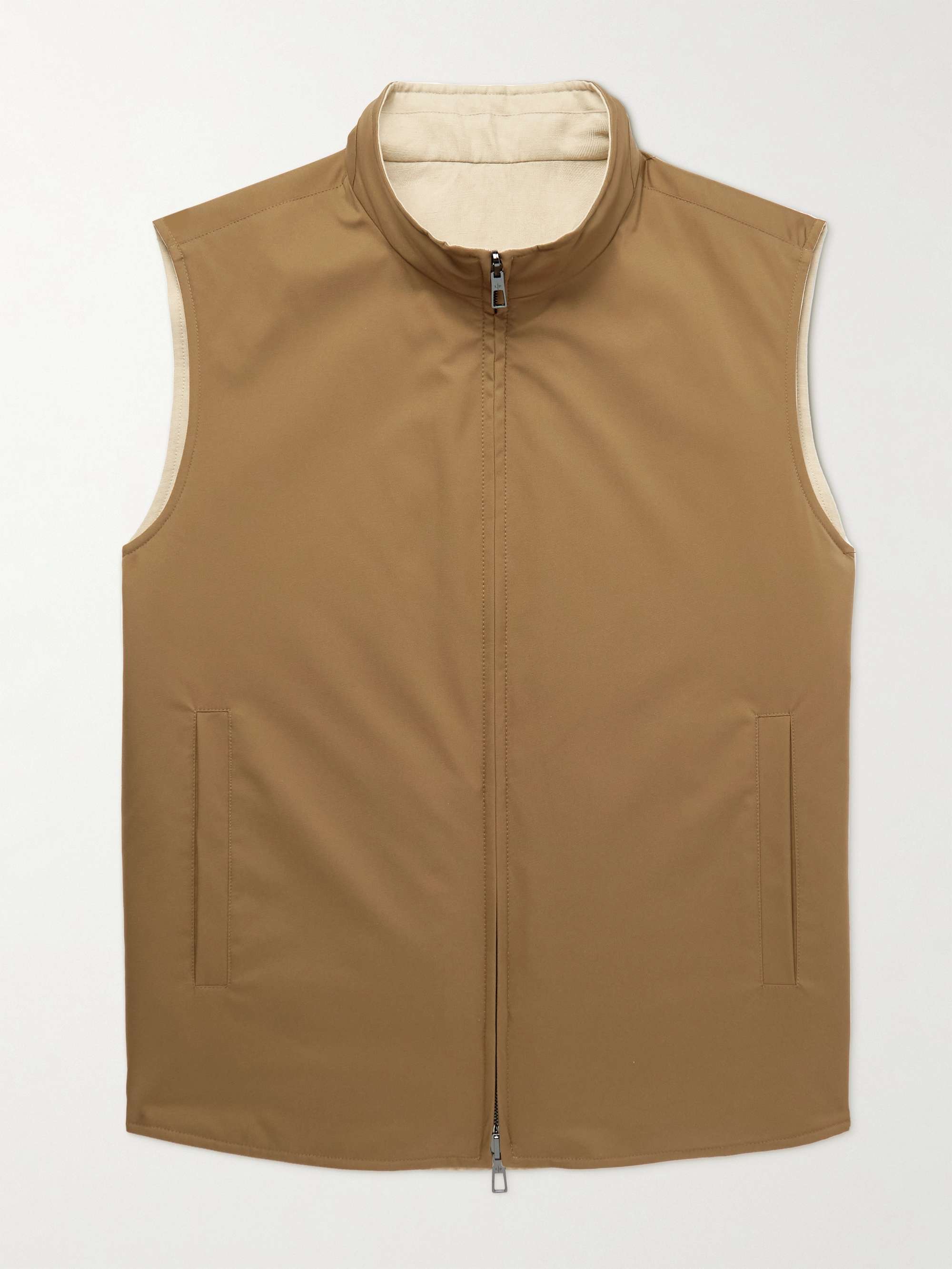 Marlin Reversible Shell and Linen and Silk-Blend Gilet view