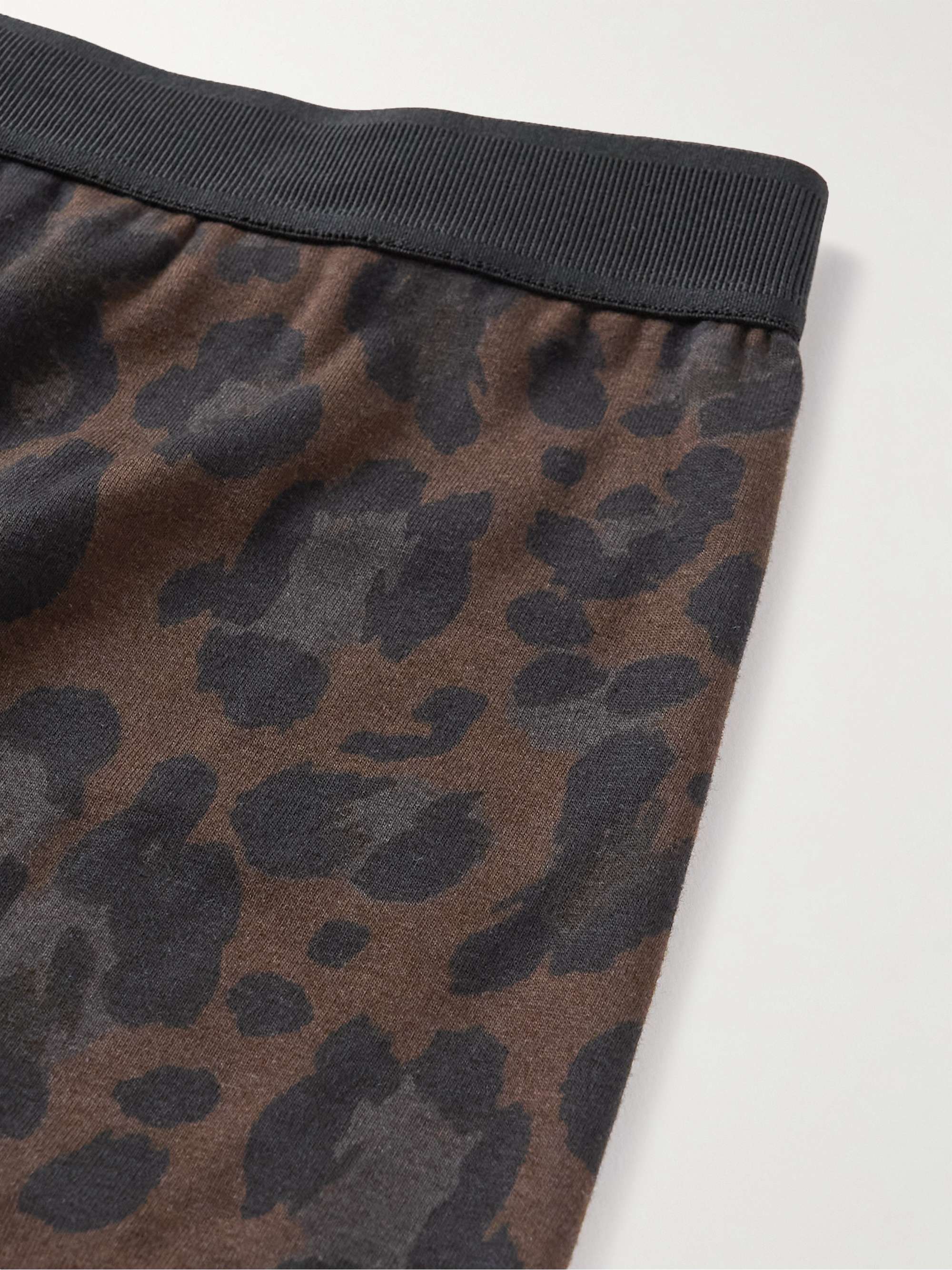 Leopard-Print Stretch-Cotton Boxer Briefs view