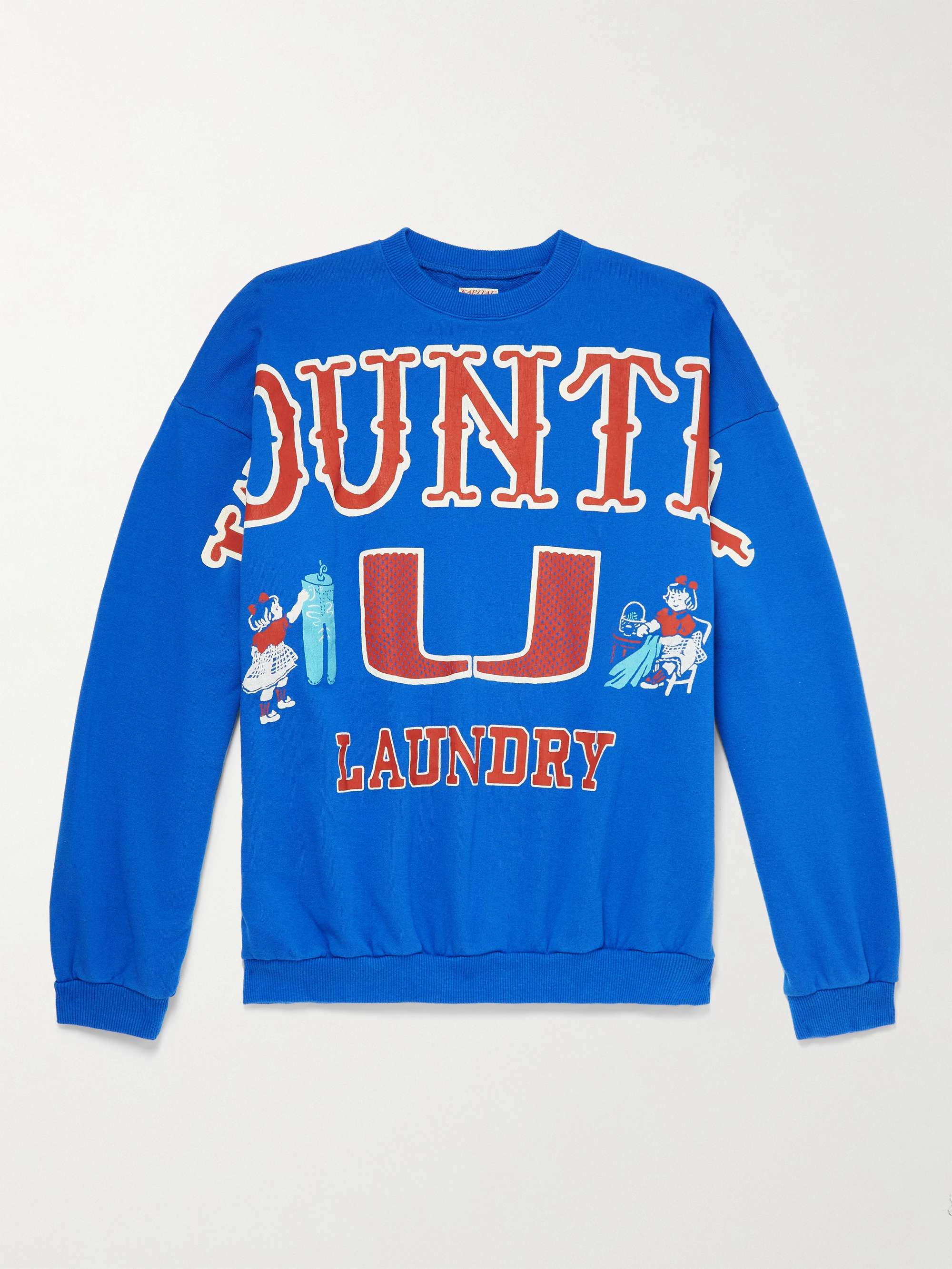 Big Kountry Printed Cotton-Jersey Sweatshirt view
