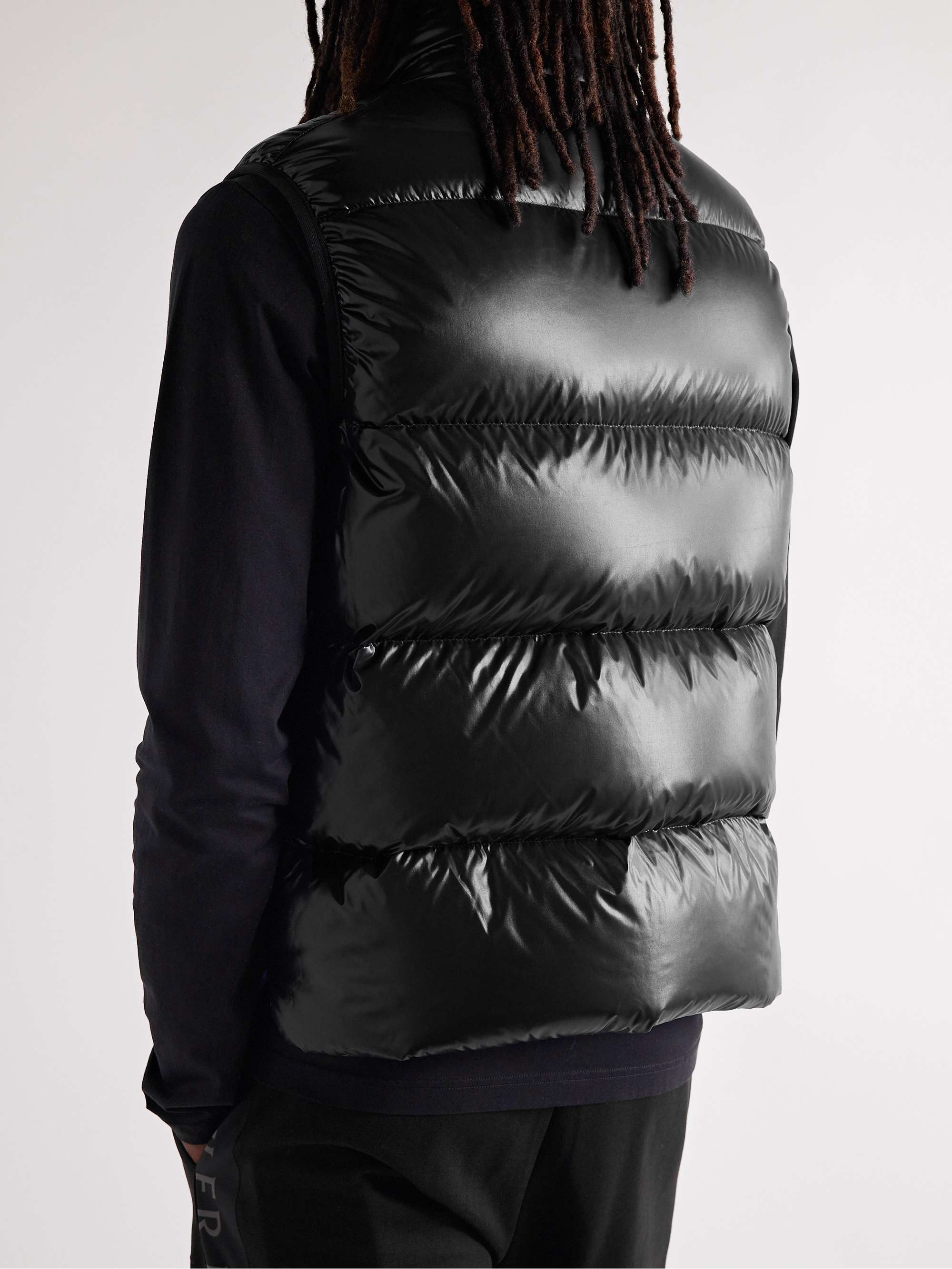 2 Moncler 1952 Sumido Logo-Appliquéd Quilted Glossed-Shell Down Gilet view