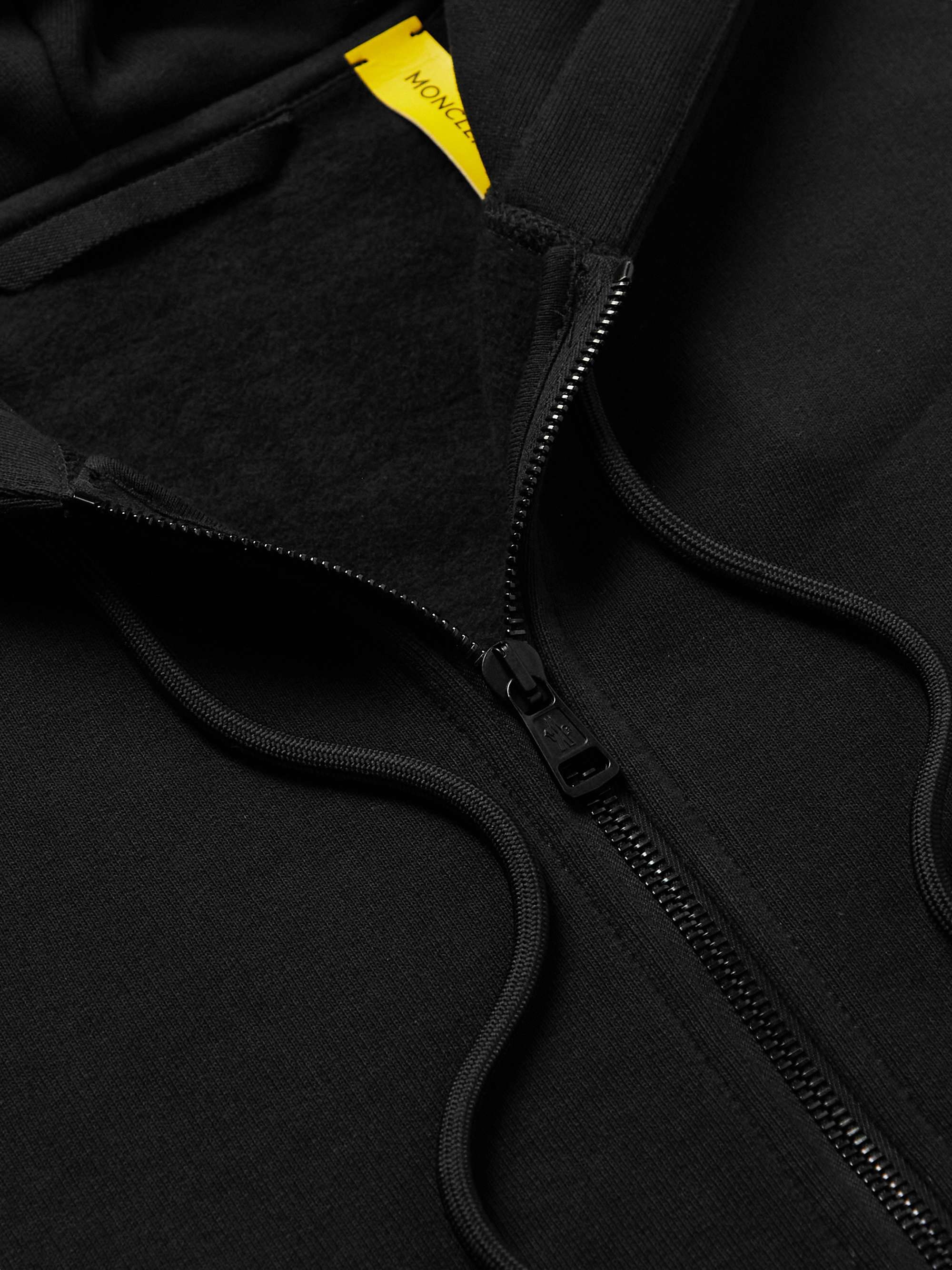 2 Moncler 1952 Logo-Appliquéd Cotton-Jersey Zip-Up Hoodie view