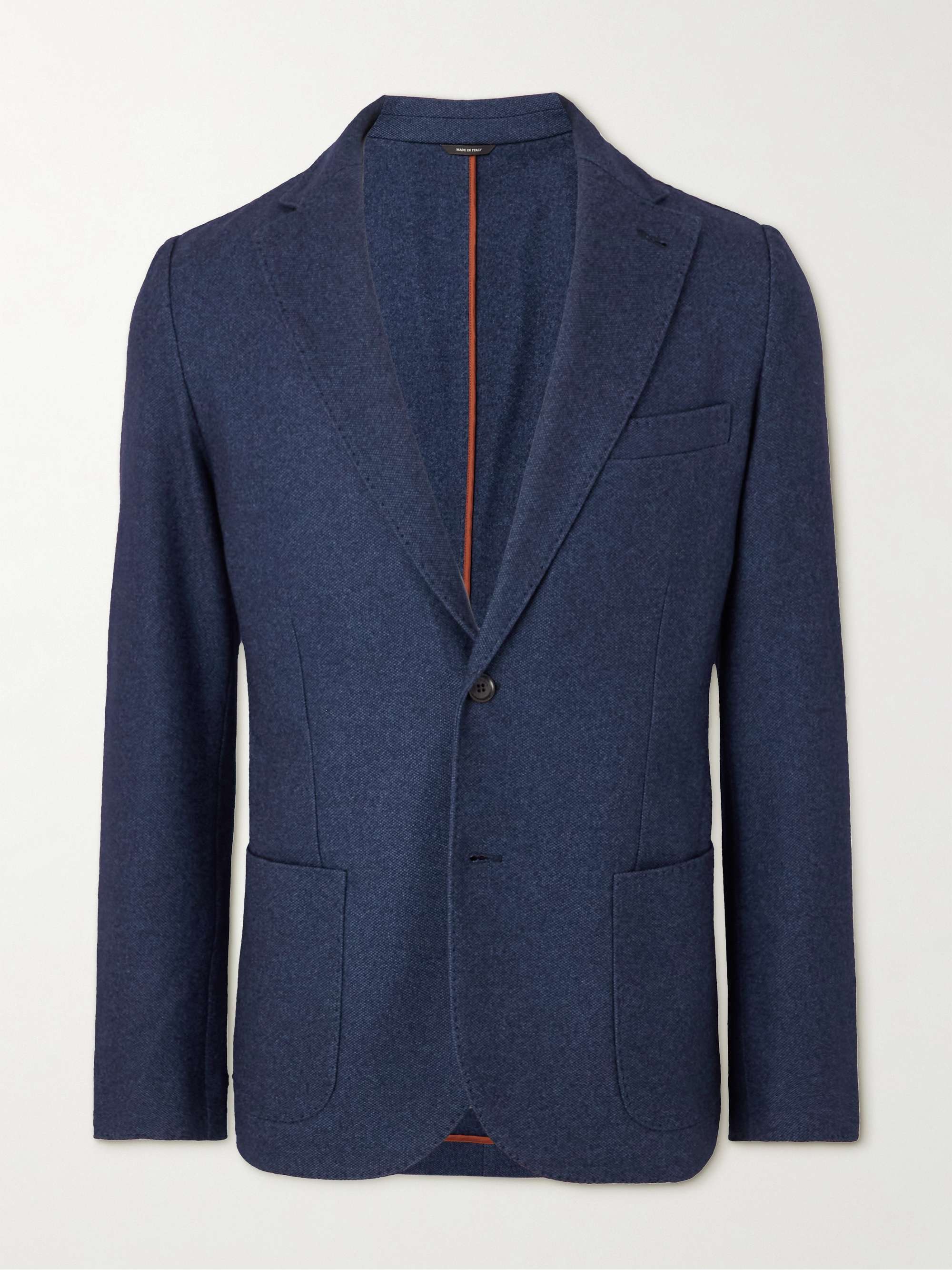 Unstructured Silk and Cashmere-Blend Blazer view