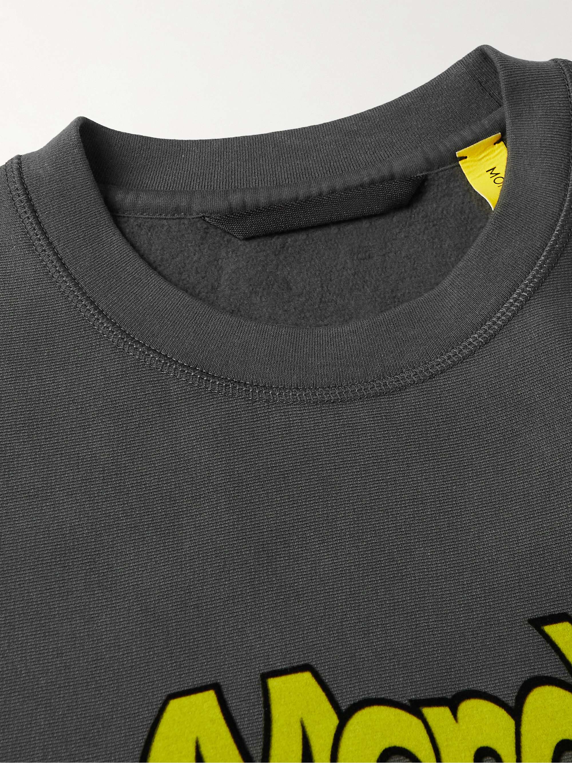 2 Moncler 1952 Logo-Flocked Cotton-Jersey Sweatshirt view