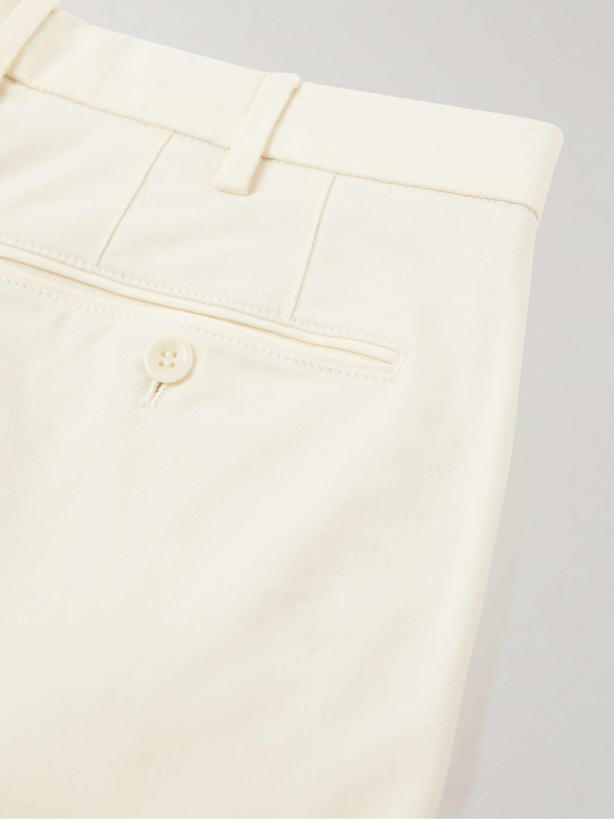 Slim-Fit Cotton-Blend Trousers view