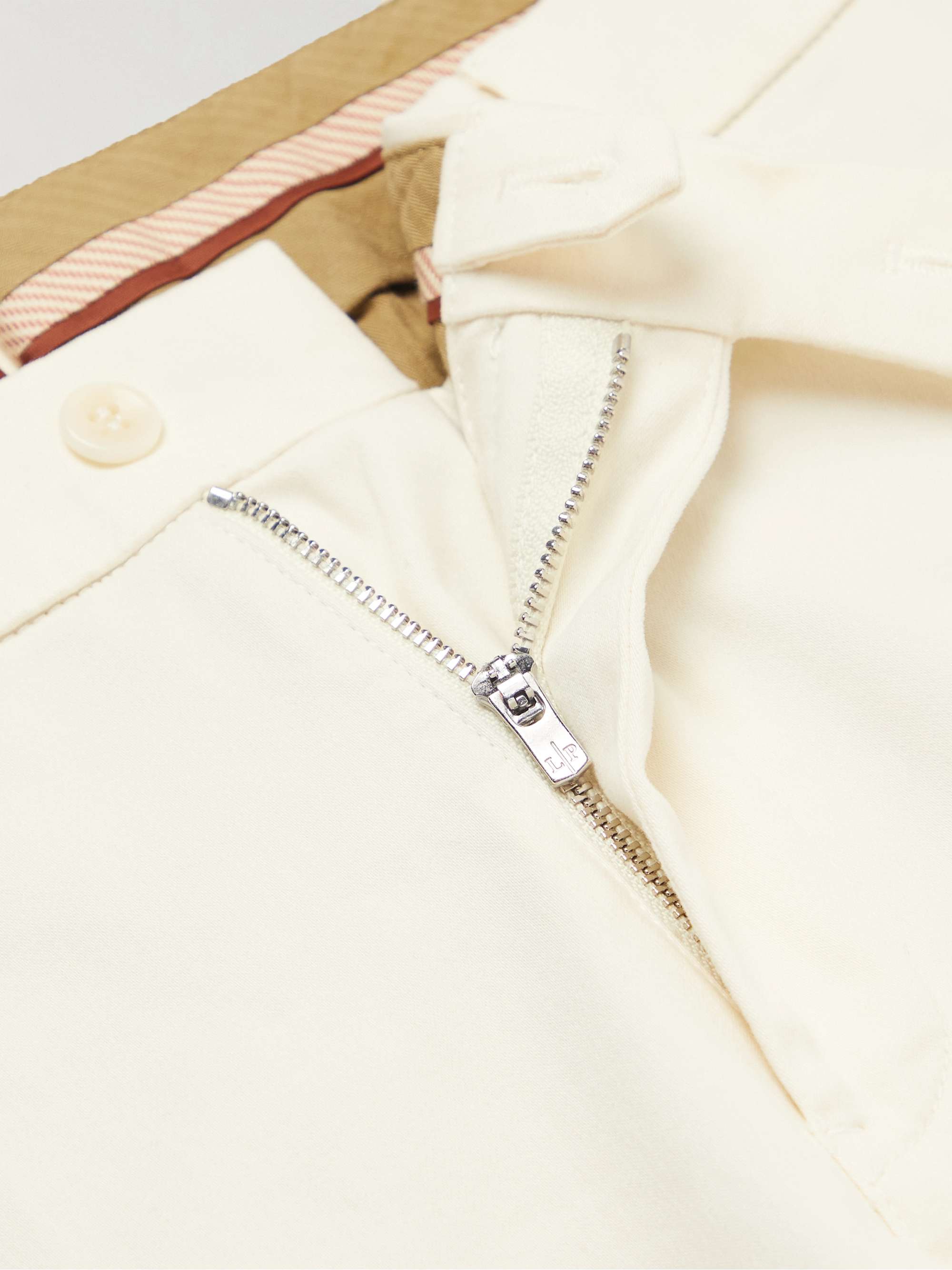 Slim-Fit Cotton-Blend Trousers view