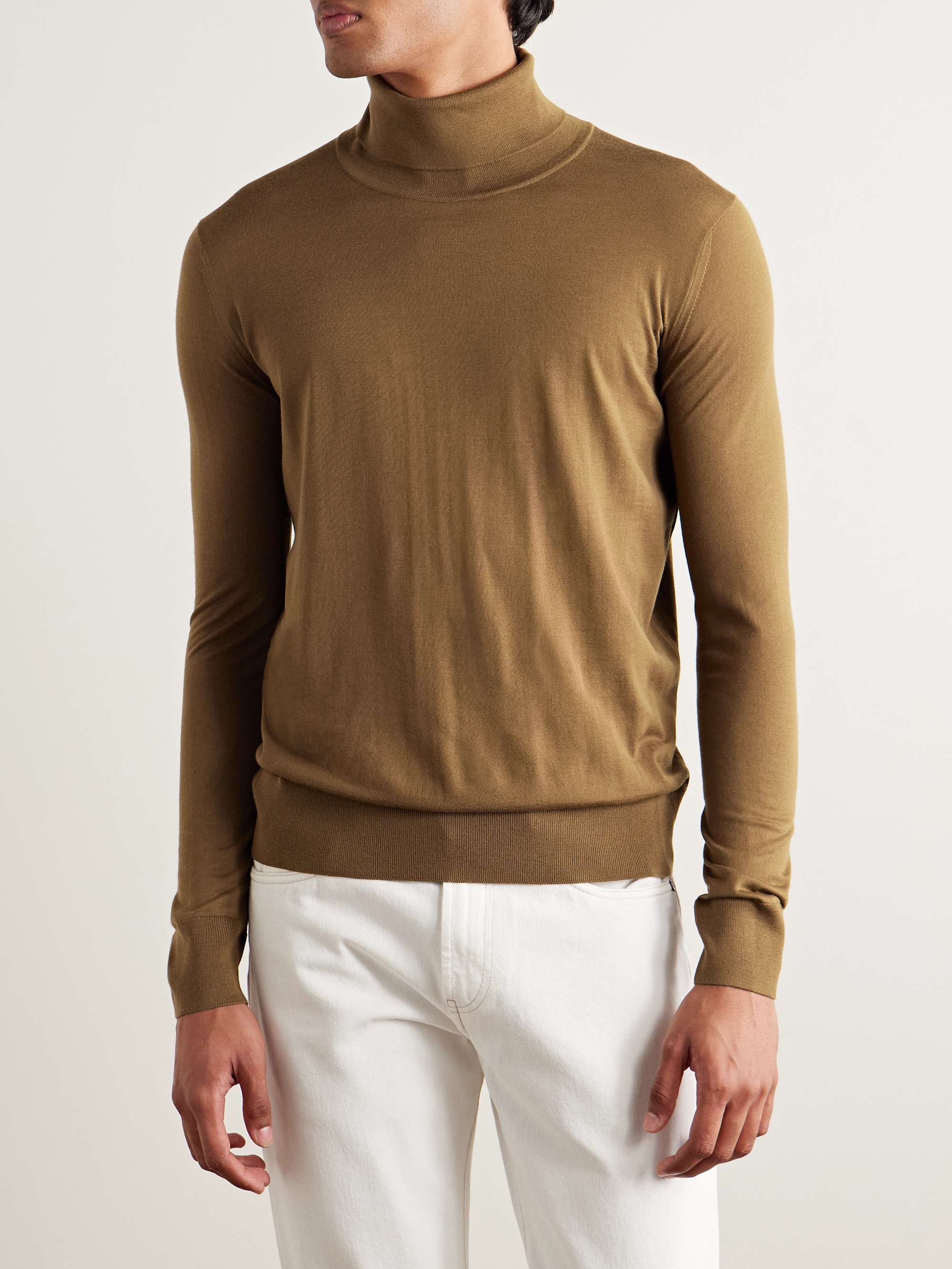 Dolcevita Slim-Fit Virgin Wool Rollneck Sweater view