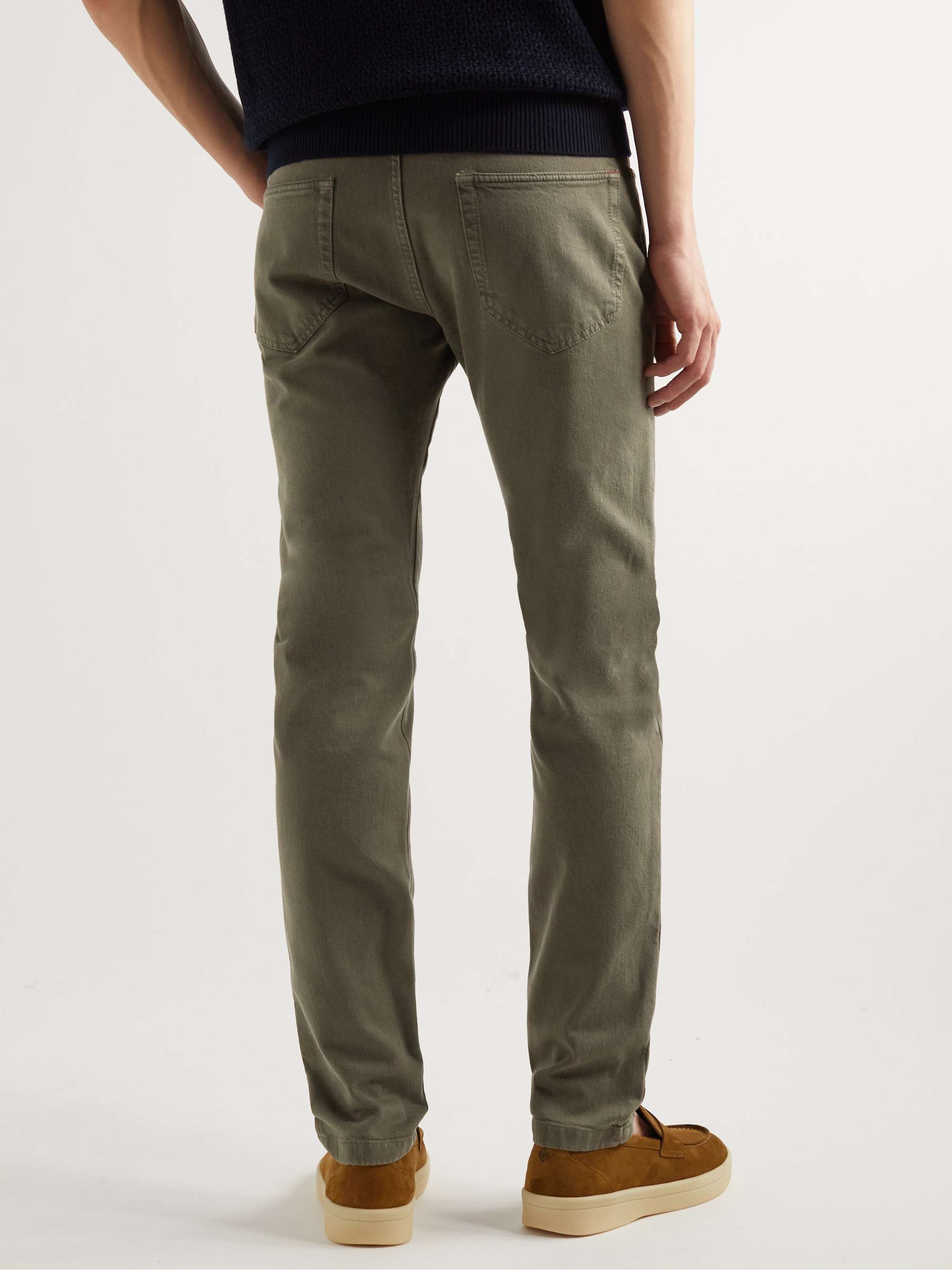 Slim-Fit Garment-Dyed Jeans view