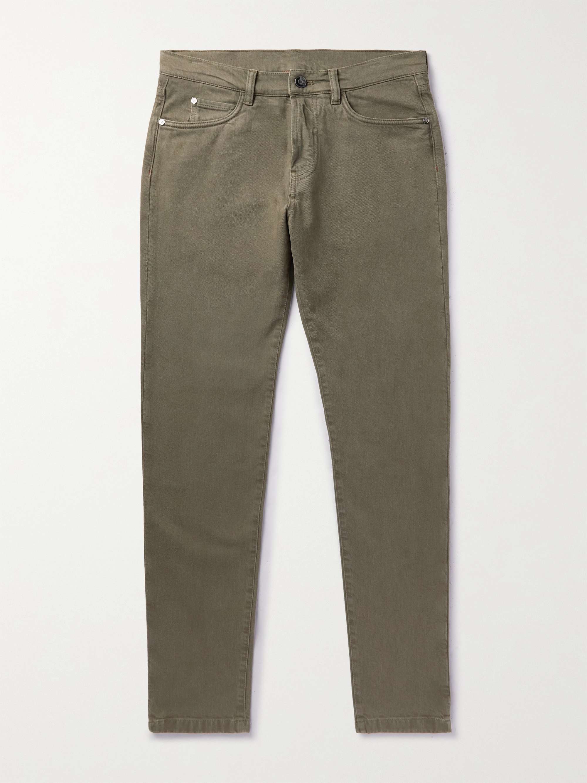 Slim-Fit Garment-Dyed Jeans view