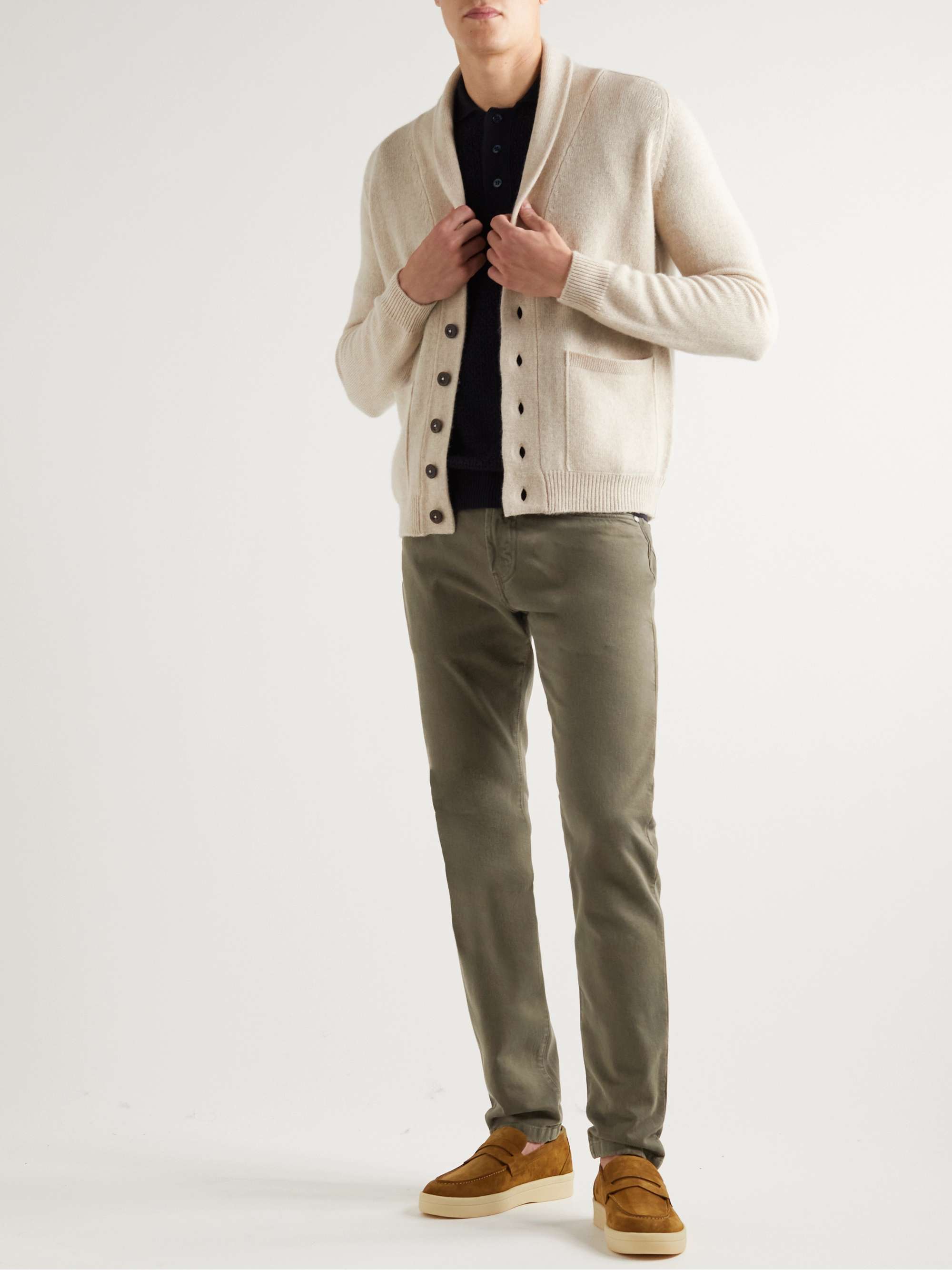 Slim-Fit Garment-Dyed Jeans view
