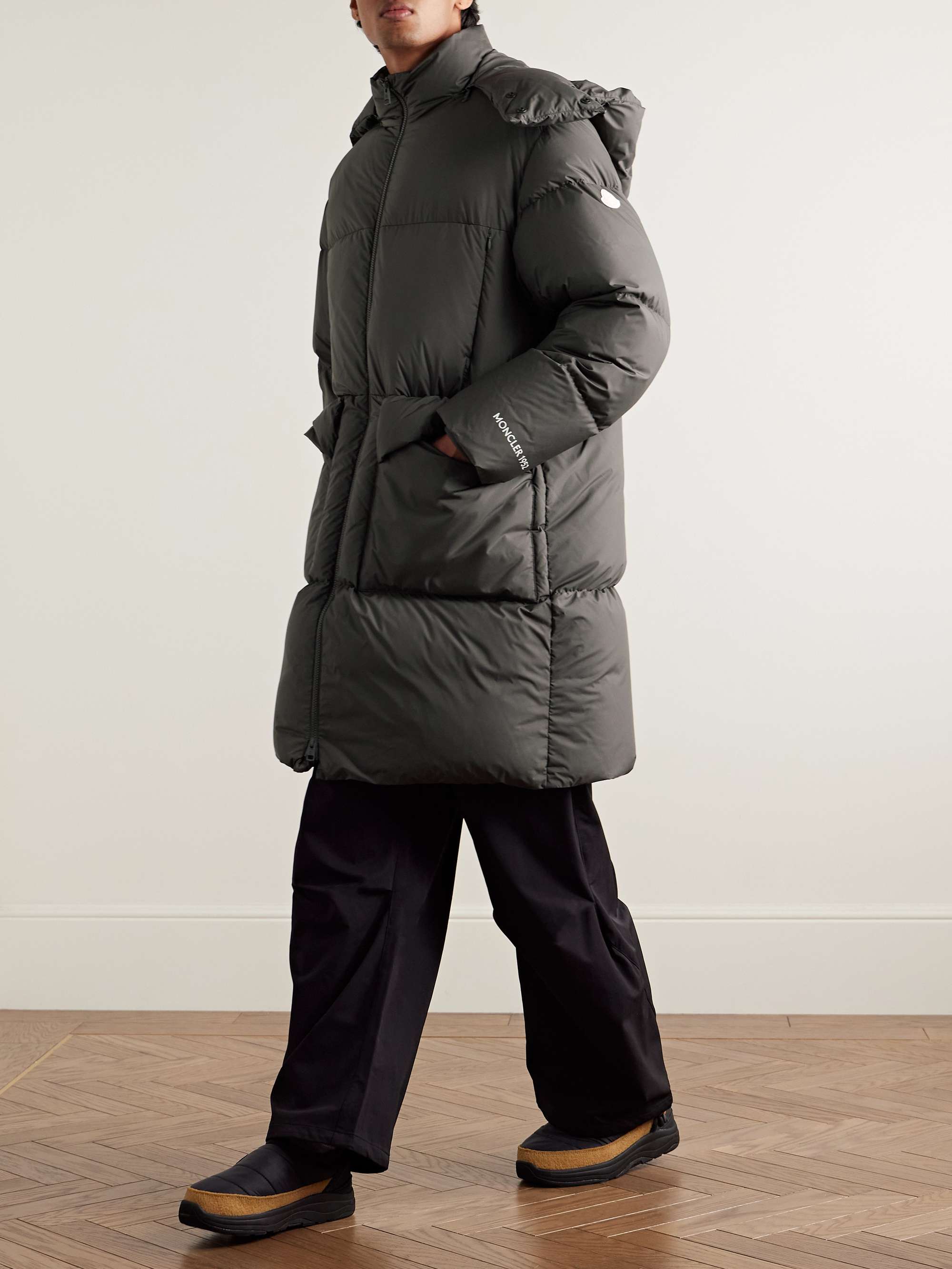 2 Moncler 1952 Canvey Quilted Shell Hooded Down Parka view