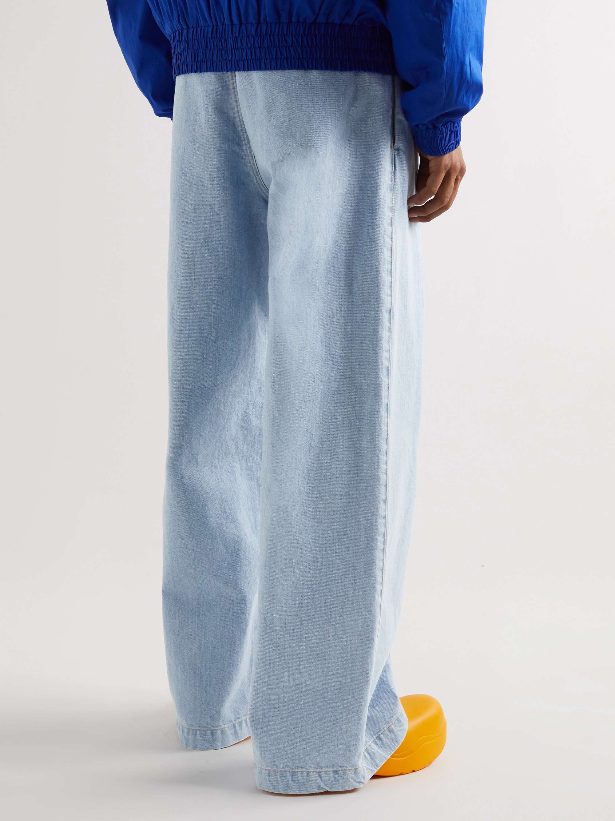 + JWA Wide-Leg Belted Denim Jeans view