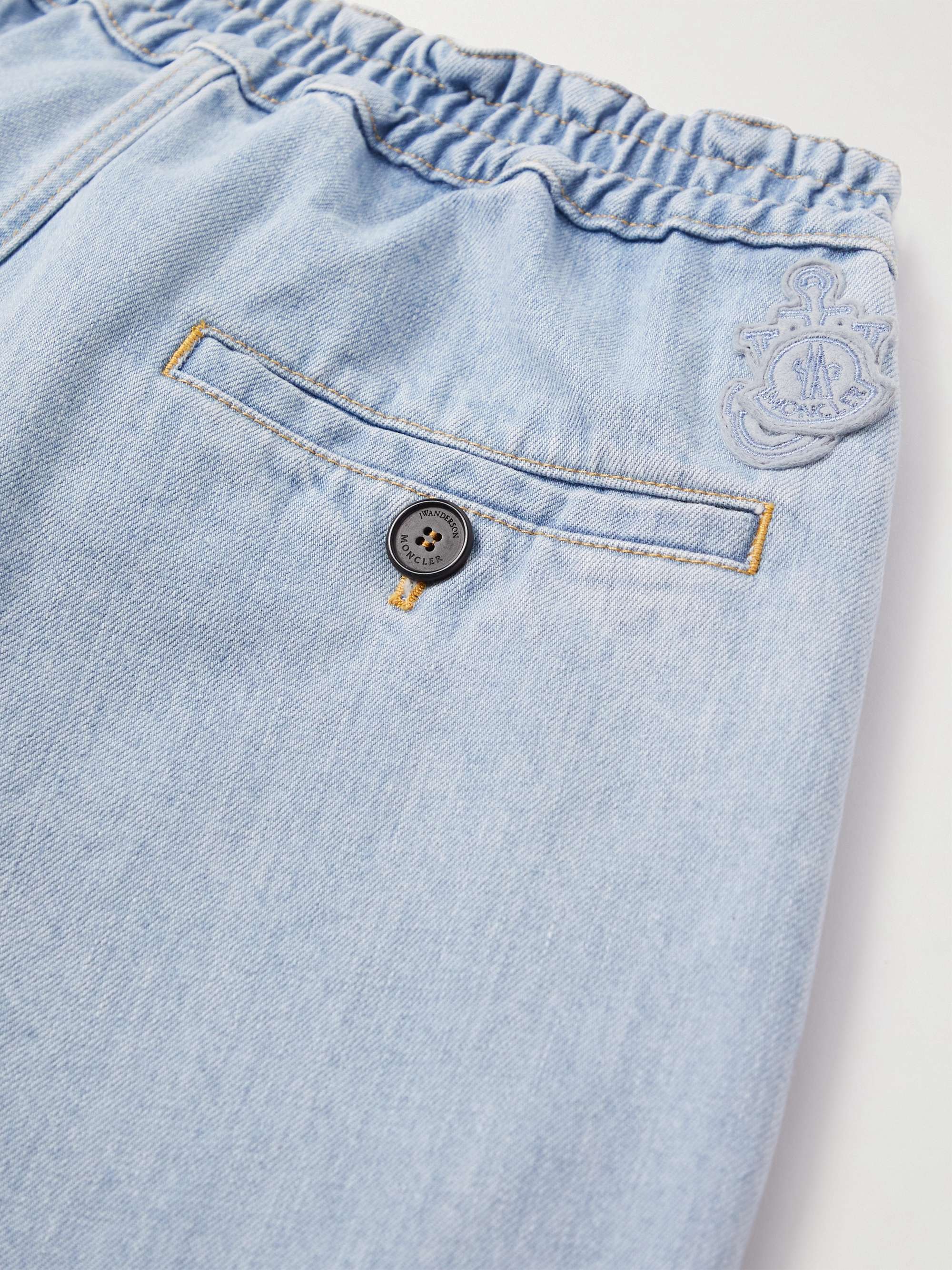 + JWA Wide-Leg Belted Denim Jeans view