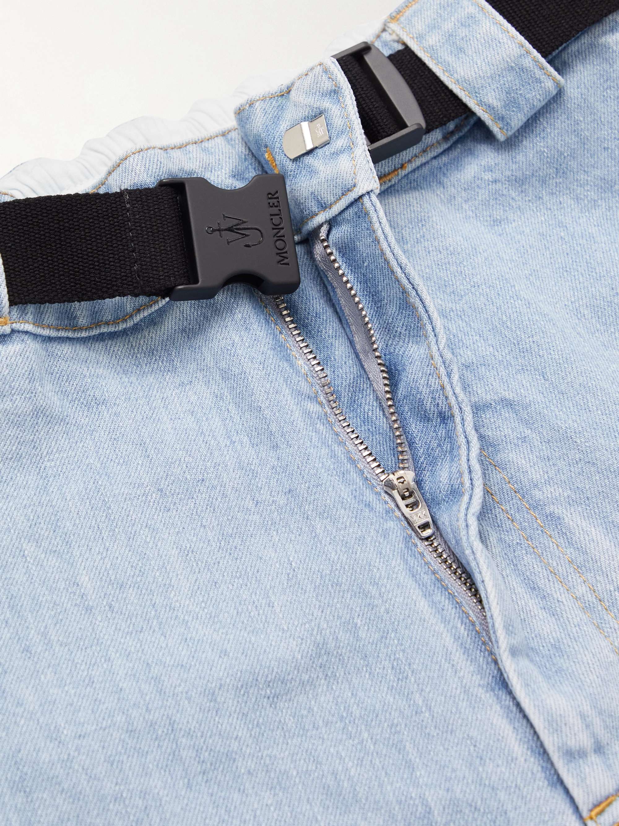 + JWA Wide-Leg Belted Denim Jeans view
