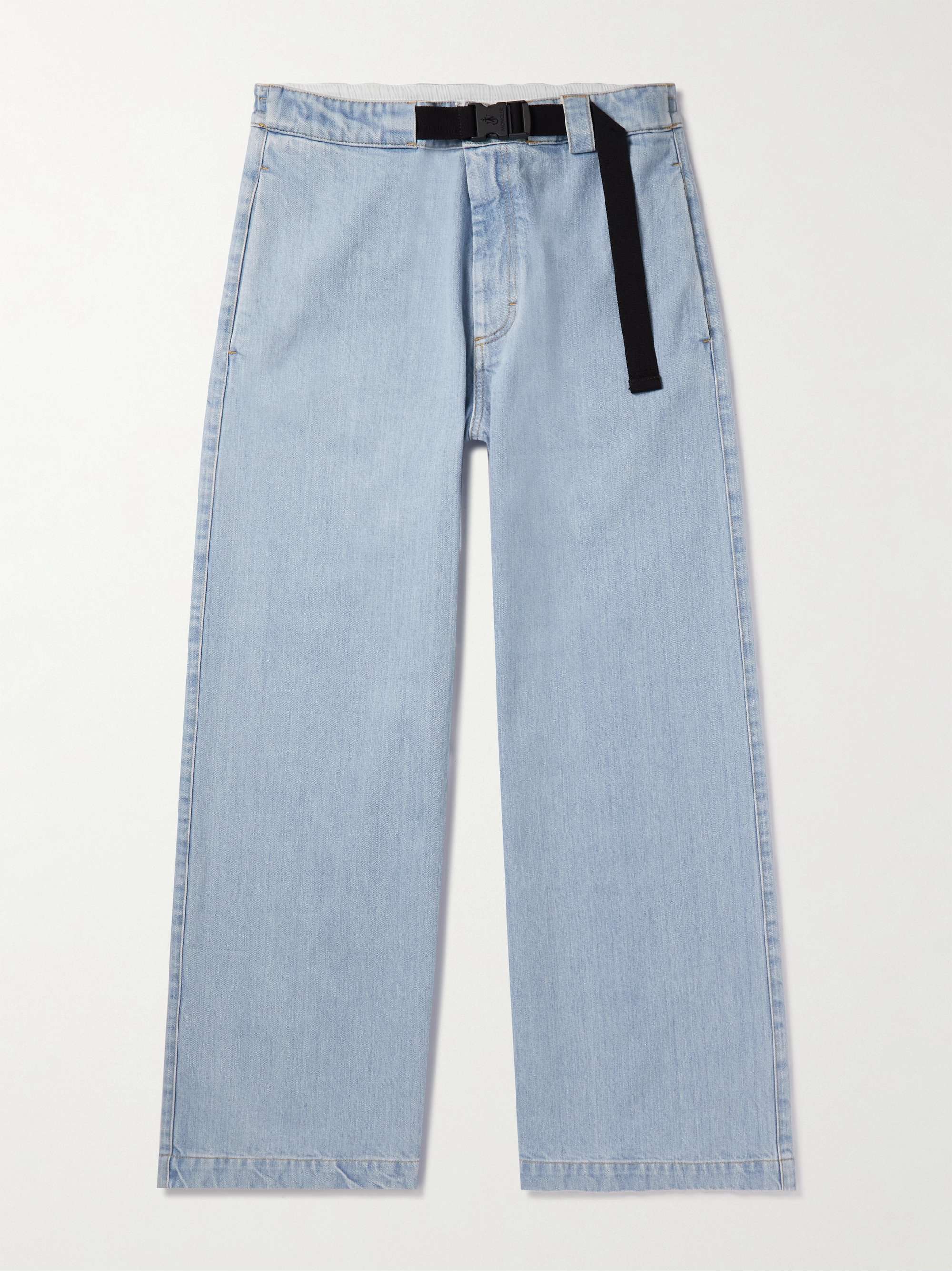 + JWA Wide-Leg Belted Denim Jeans view