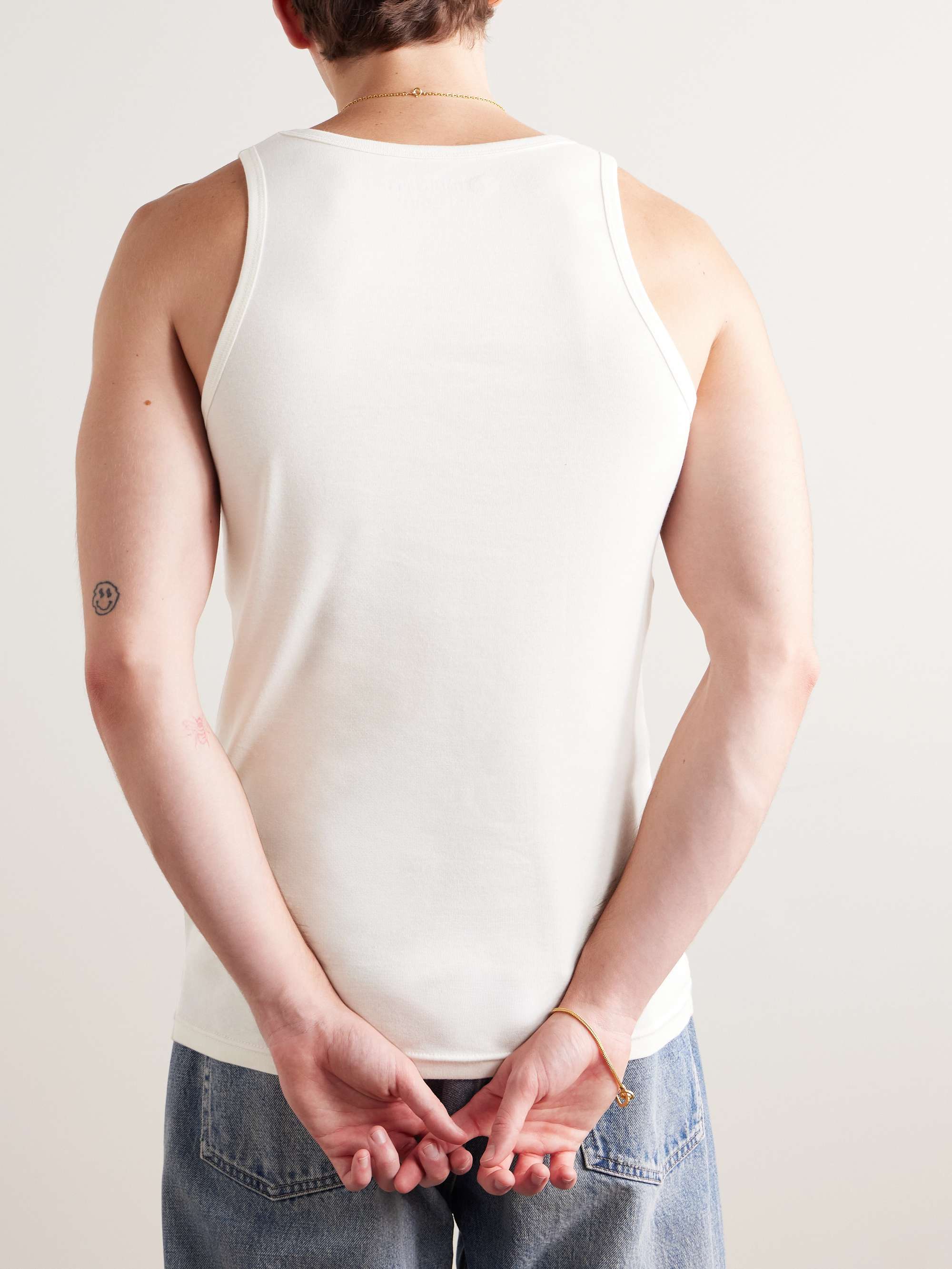 Slim-Fit Organic Cotton-Jersey Tank Top view