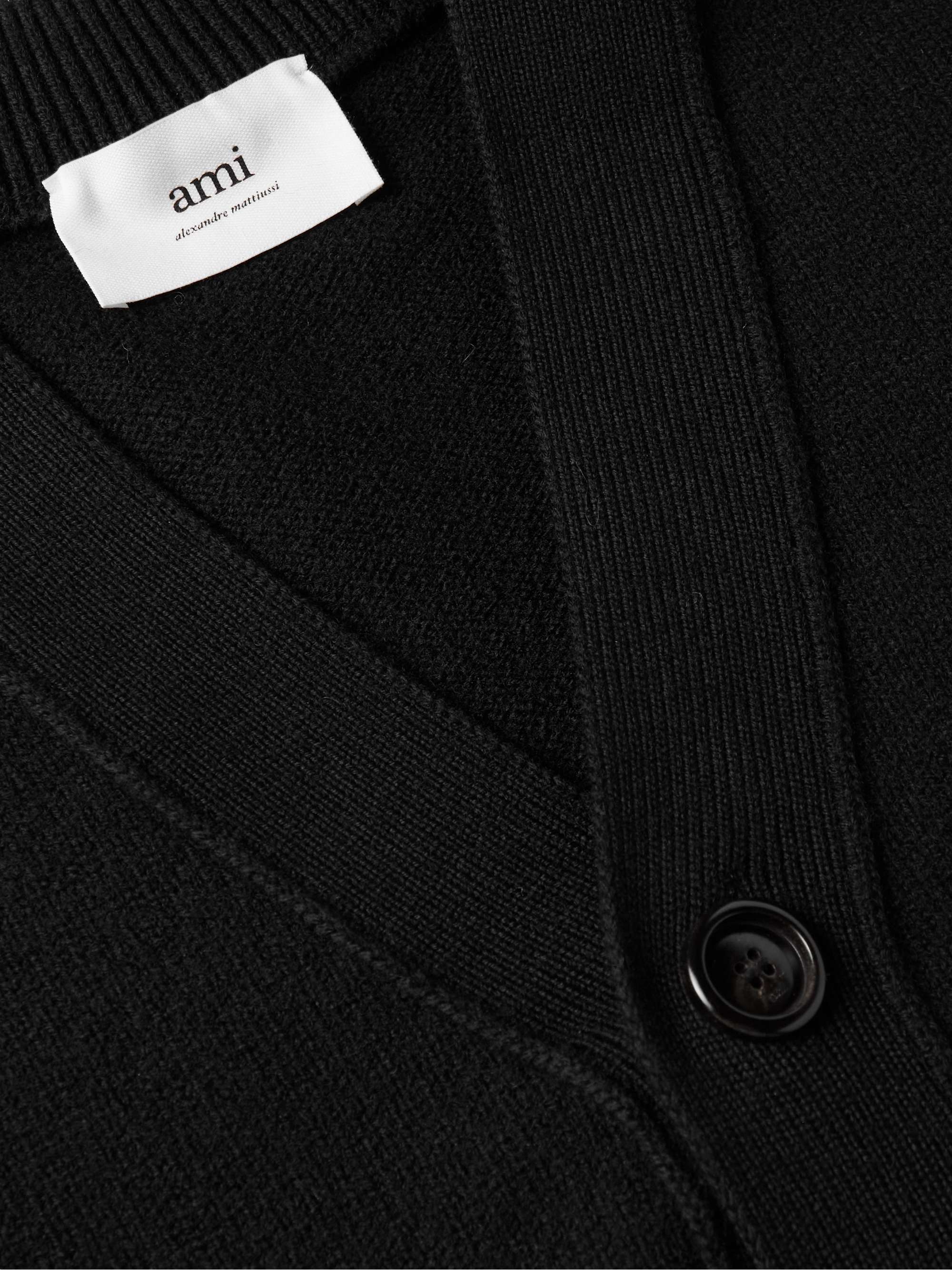 Logo-Intarsia Virgin Wool Cardigan view