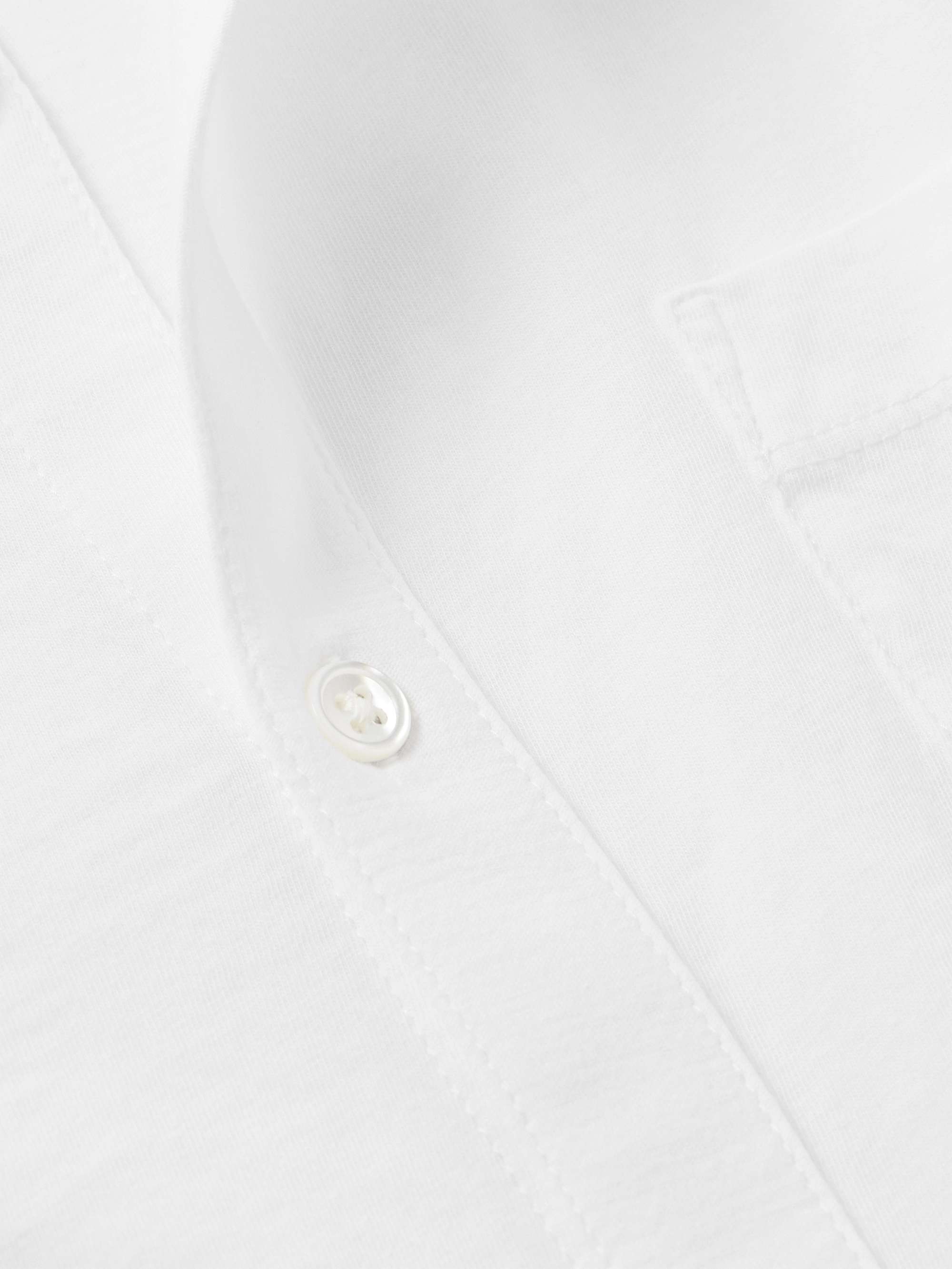 Clean Finish Slim-Fit Cotton-Jersey Shirt view
