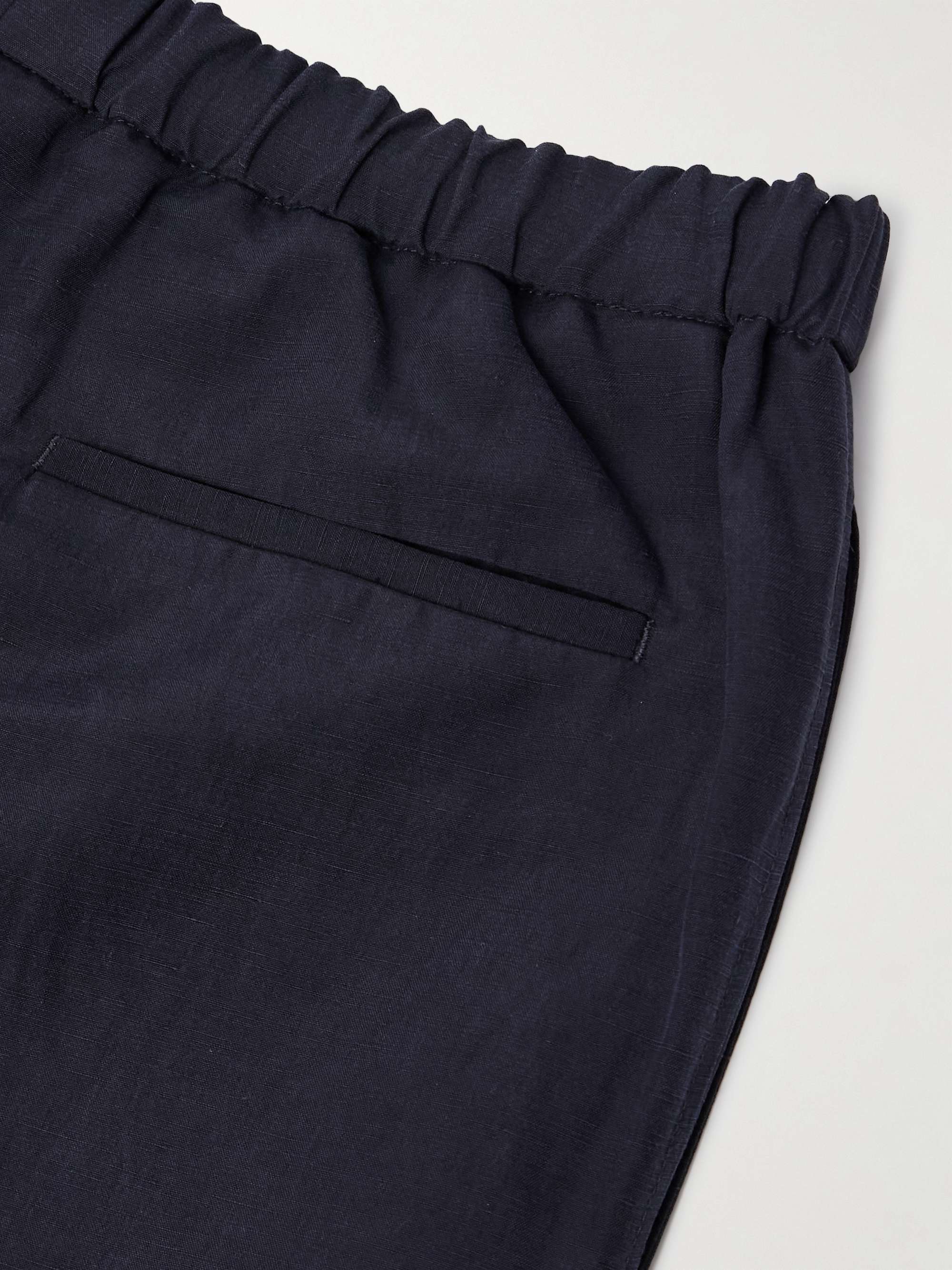 Maryln Straight-Leg Linen and Silk-Blend Trousers view