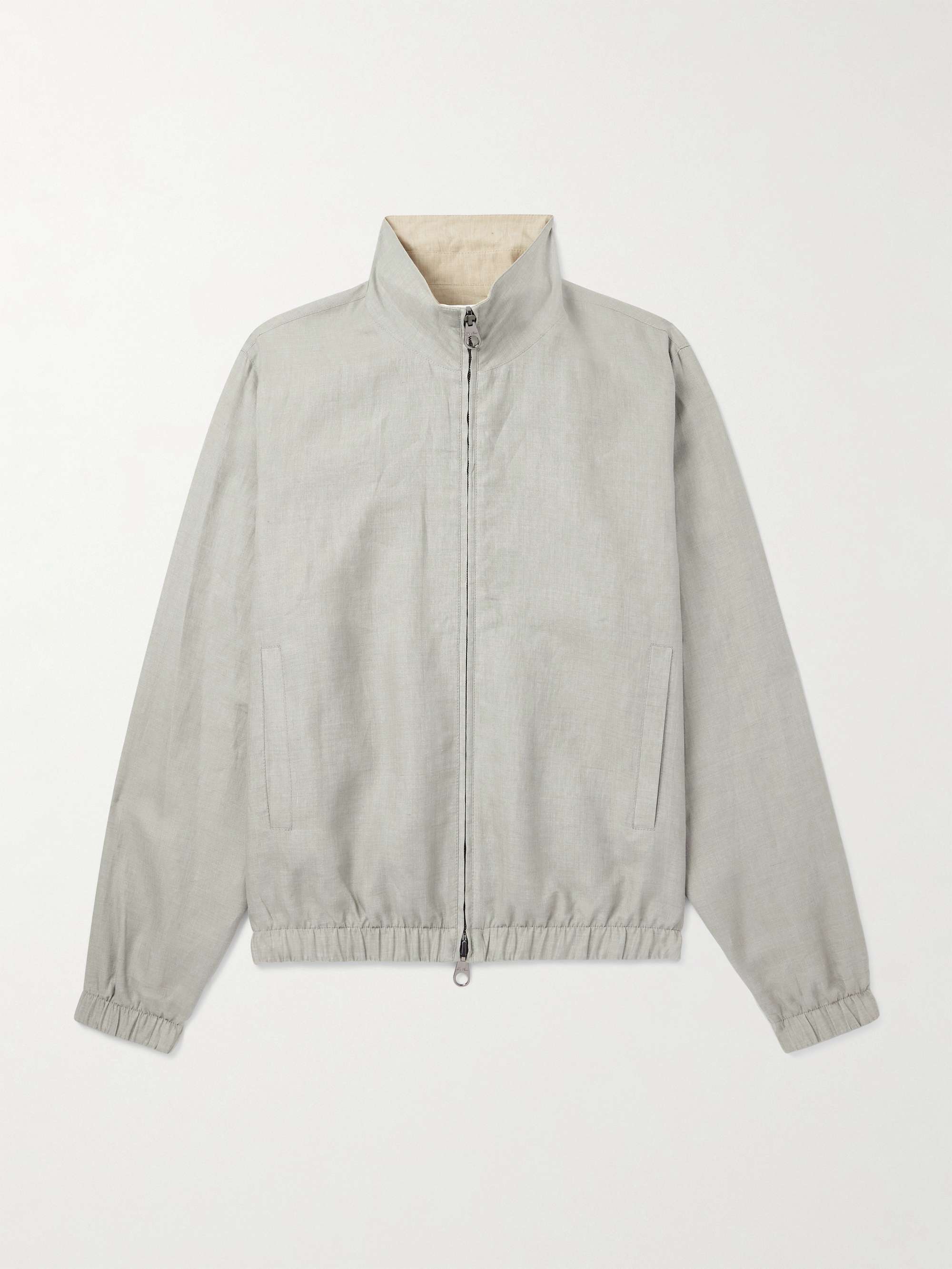 Reversible Linen Bomber Jacket view