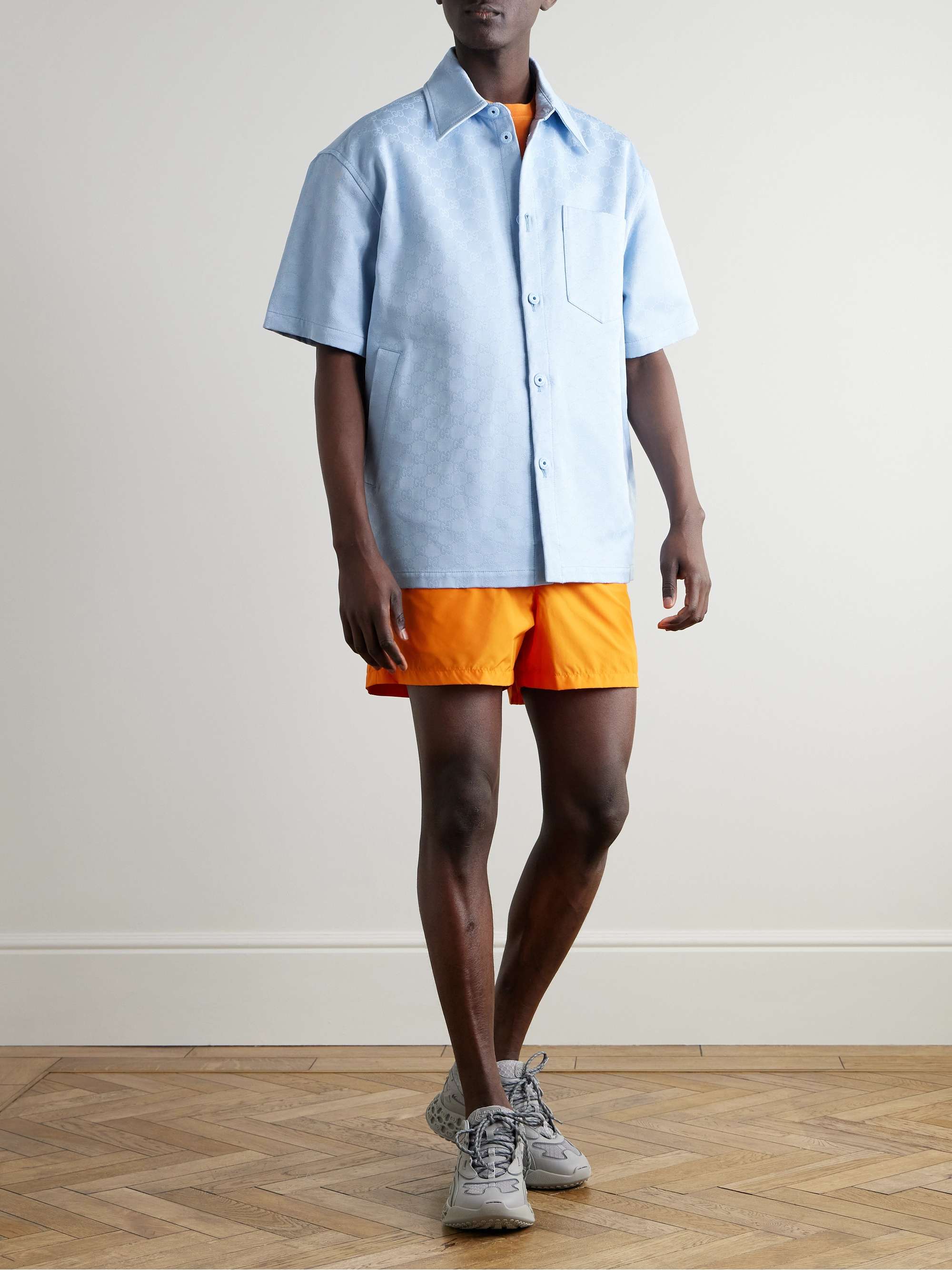 Oversized Cotton-Jacquard Shirt view
