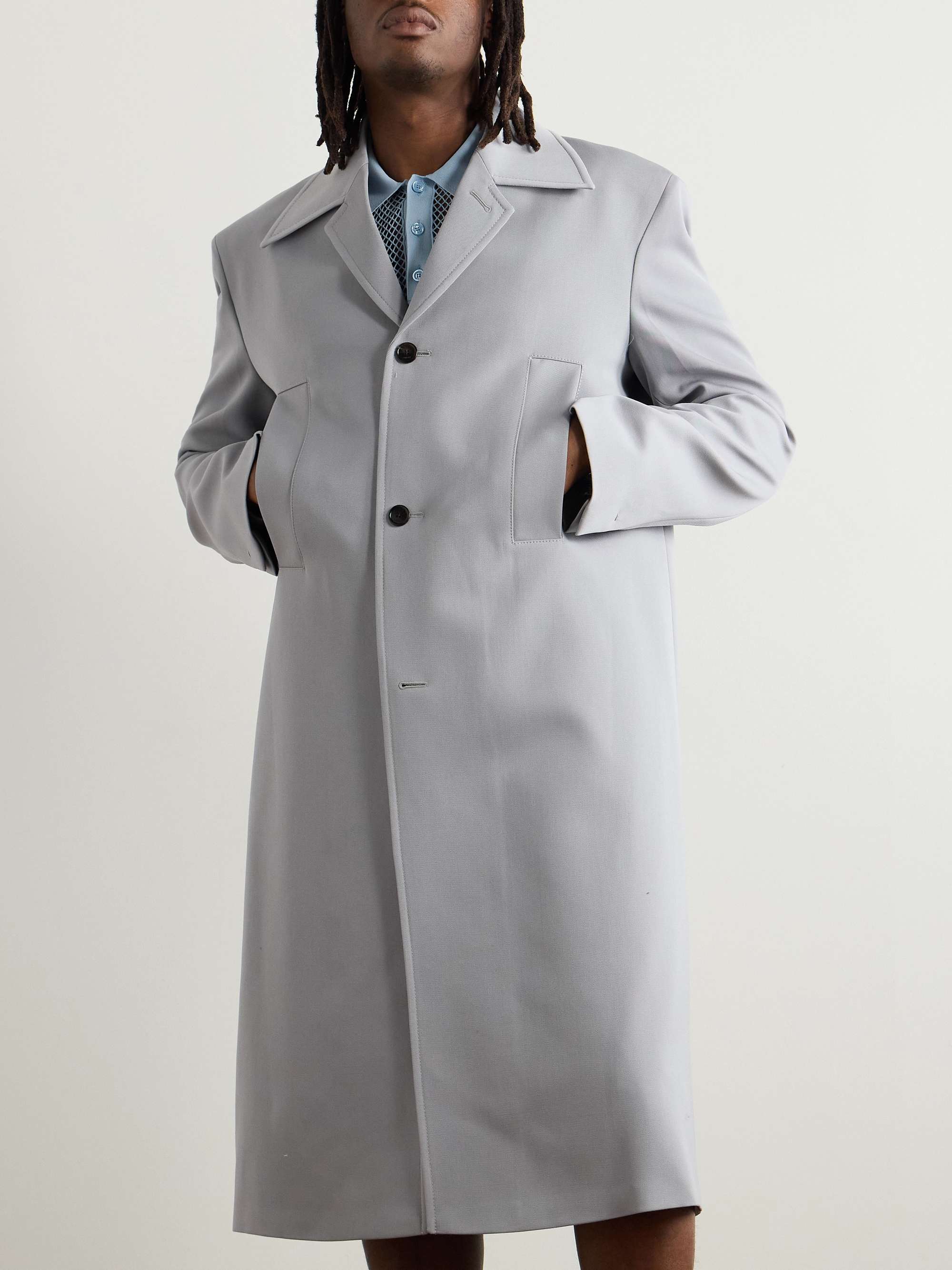 Grain de Poudre Wool Car Coat view