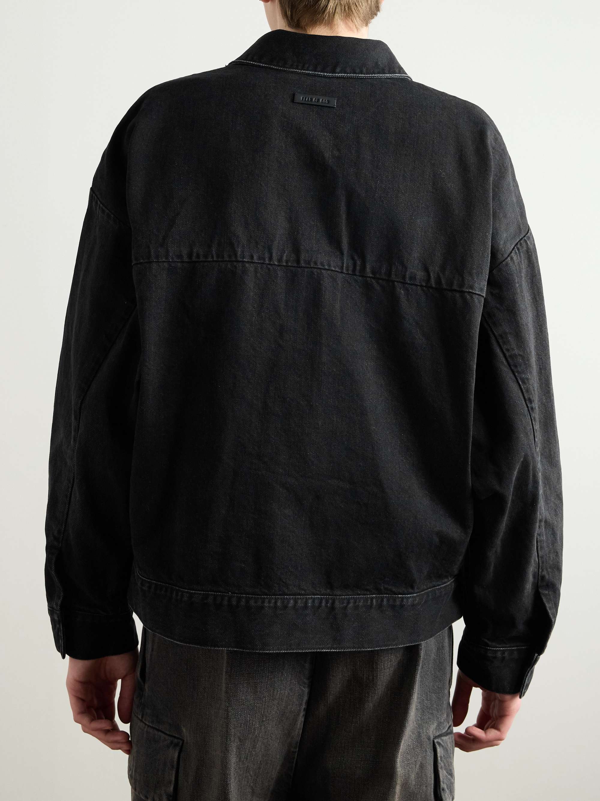Oversized Denim Trucker Jacket view