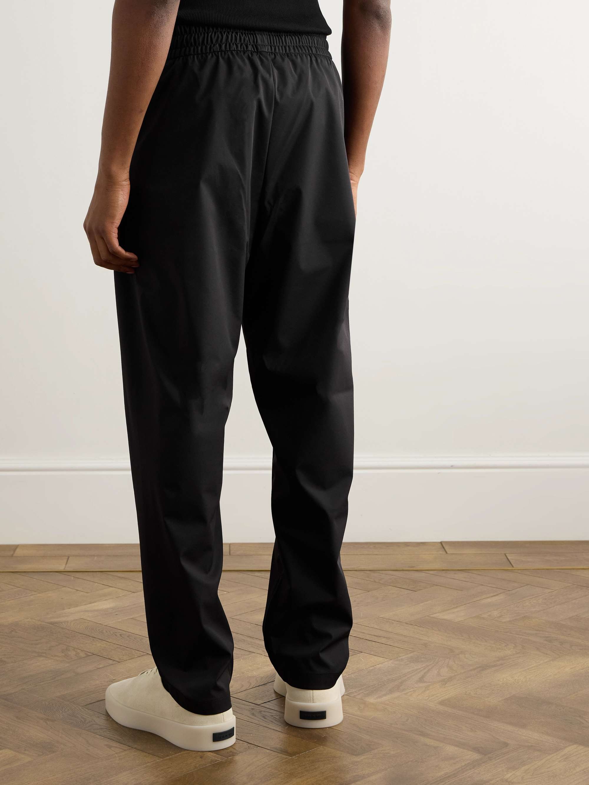 Tapered Logo-Appliquéd Shell Sweatpants view