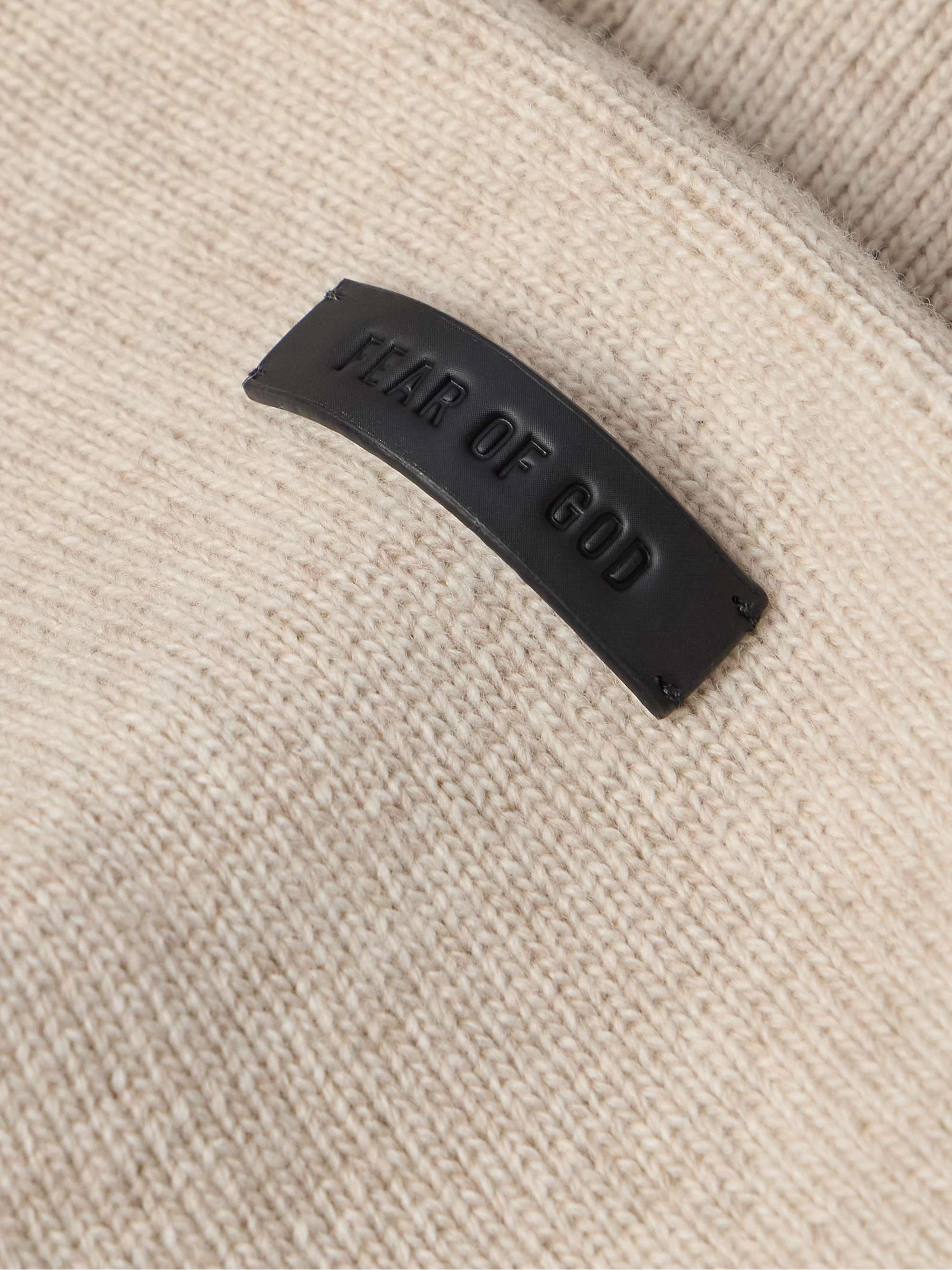 Eternal Oversized Logo-Jacquard Merino Wool Hoodie view