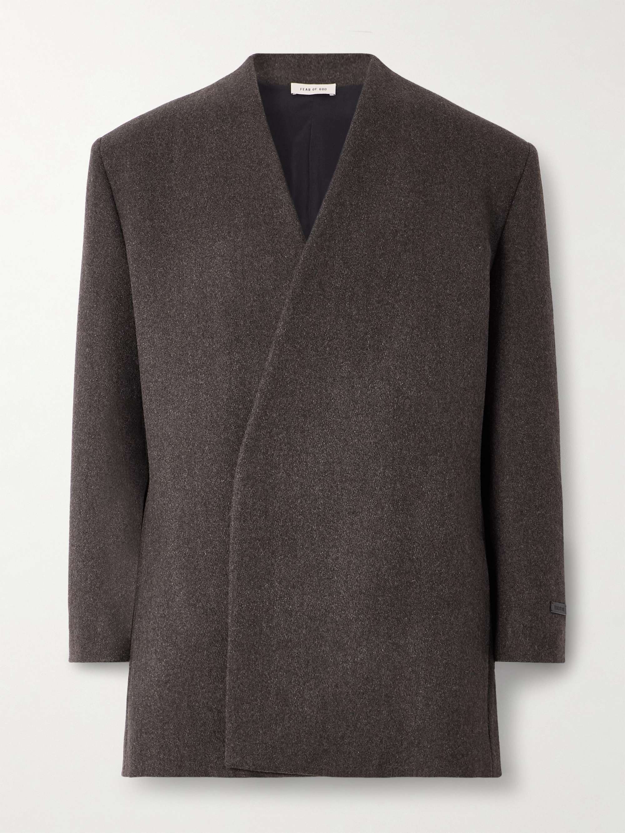 Oversized Double-Breasted Virgin Wool Blazer view