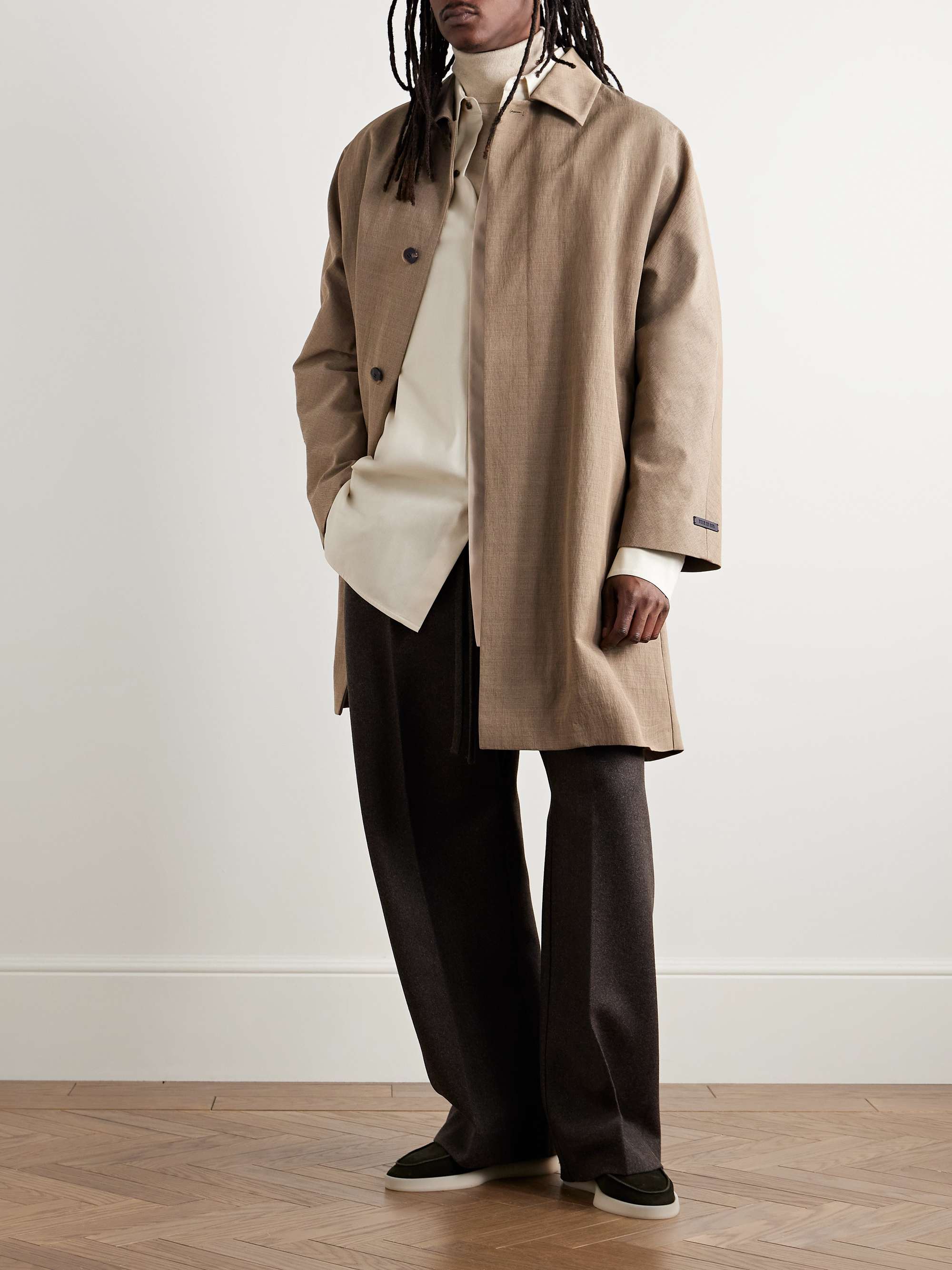Eternal Logo-Appliquéd Twill Coat view